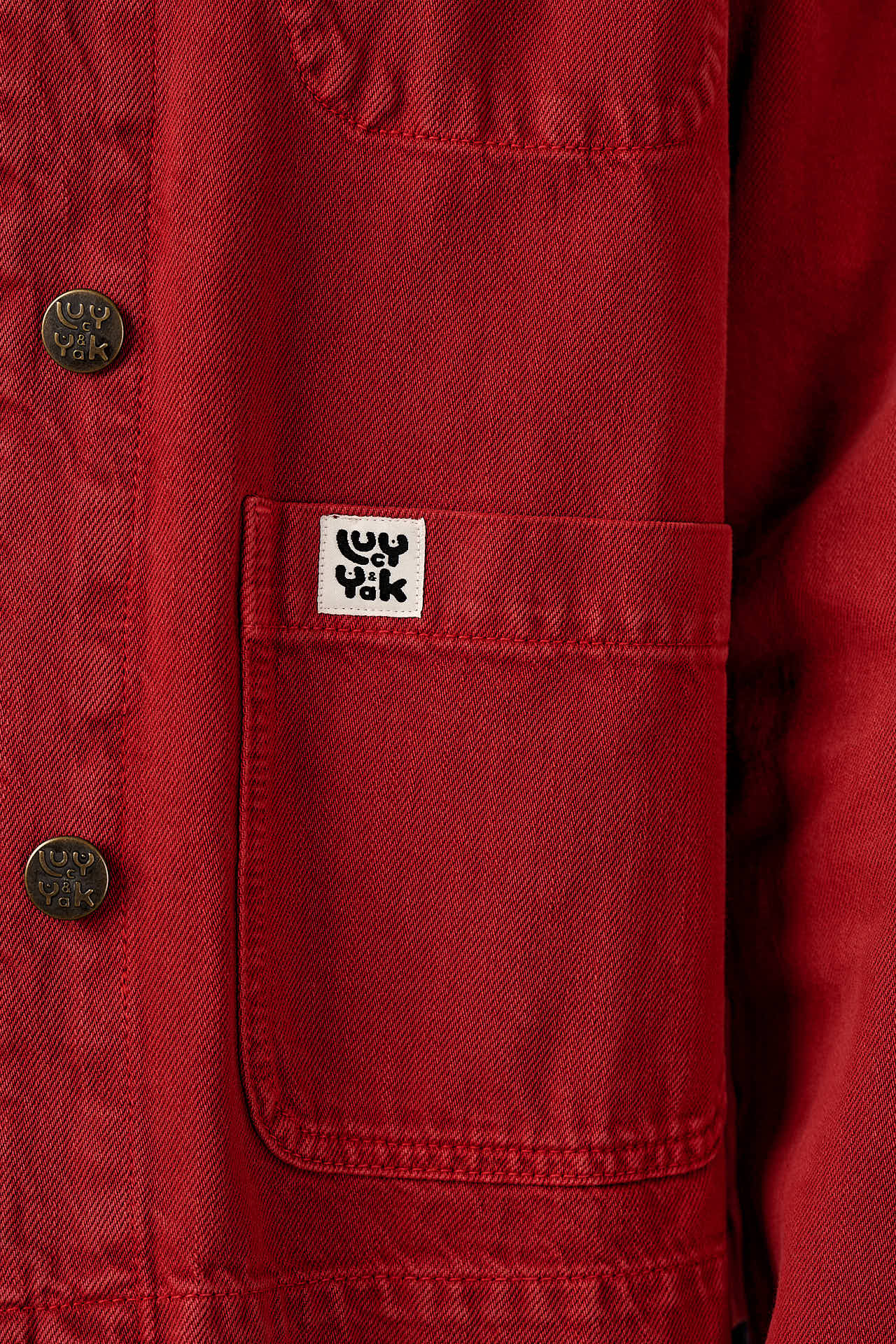 Connie - Denim Jacket in True Red Wash - Image 8