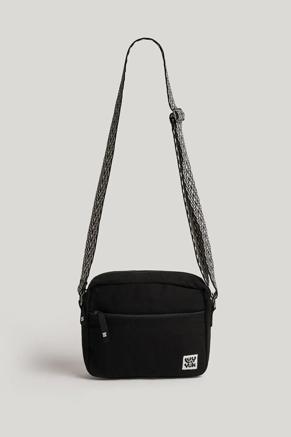 Dara - Cotton Crossbody Bag in Black - Image 4