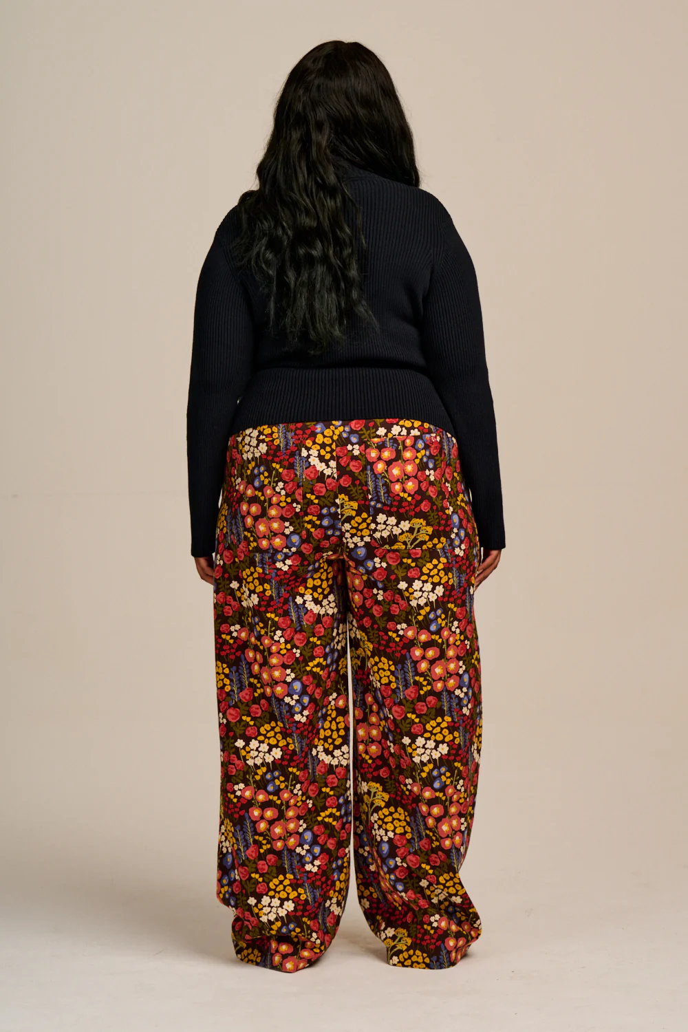 Delores - Wide Leg Cotton Jeans in Winter Garden - Image 7