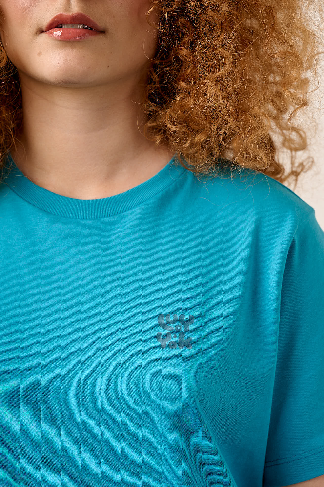 Denver - Cotton T-Shirt in Teal - Image 2