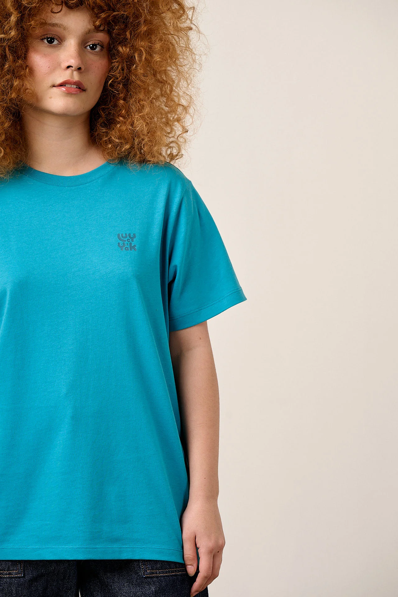 Denver - Cotton T-Shirt in Teal - Image 3