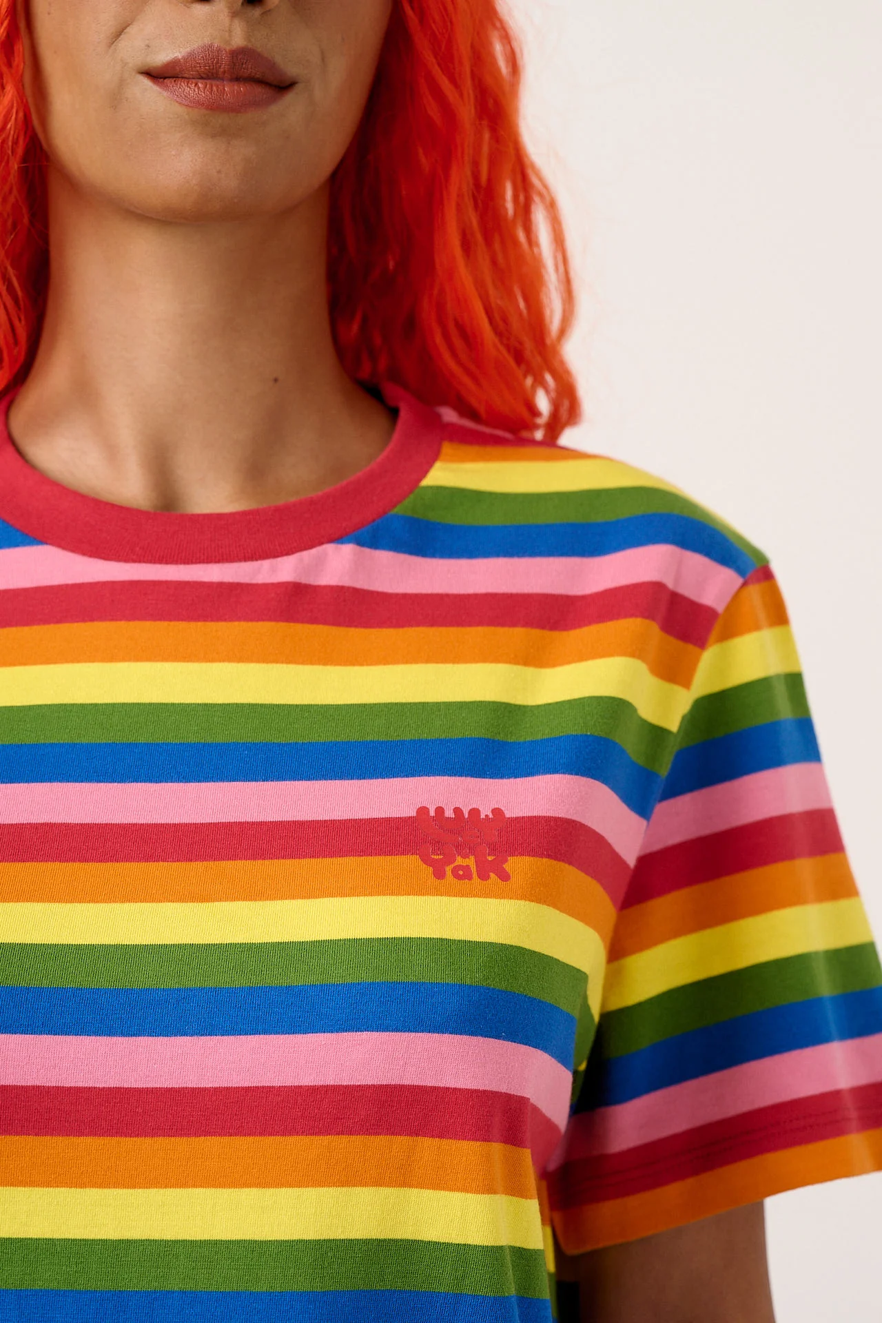 Denver - Cotton T-Shirt in Vida Stripe - Image 2