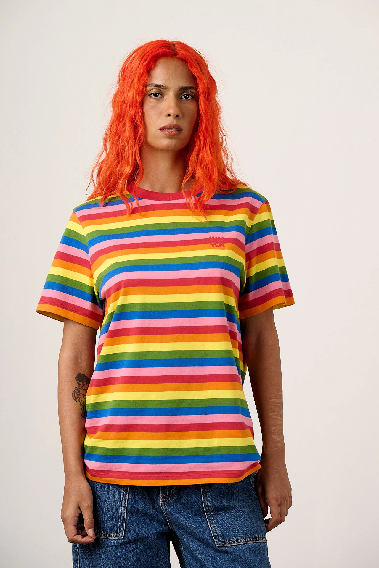 Denver - Cotton T-Shirt in Vida Stripe - Image 3