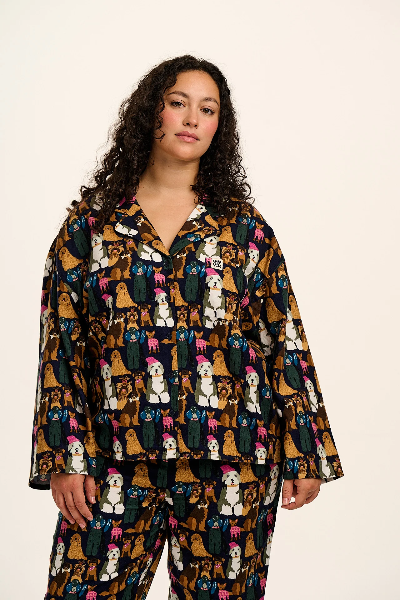 Dreamer - Brushed Cotton Pyjamas Set in Puppy Club - Image 5