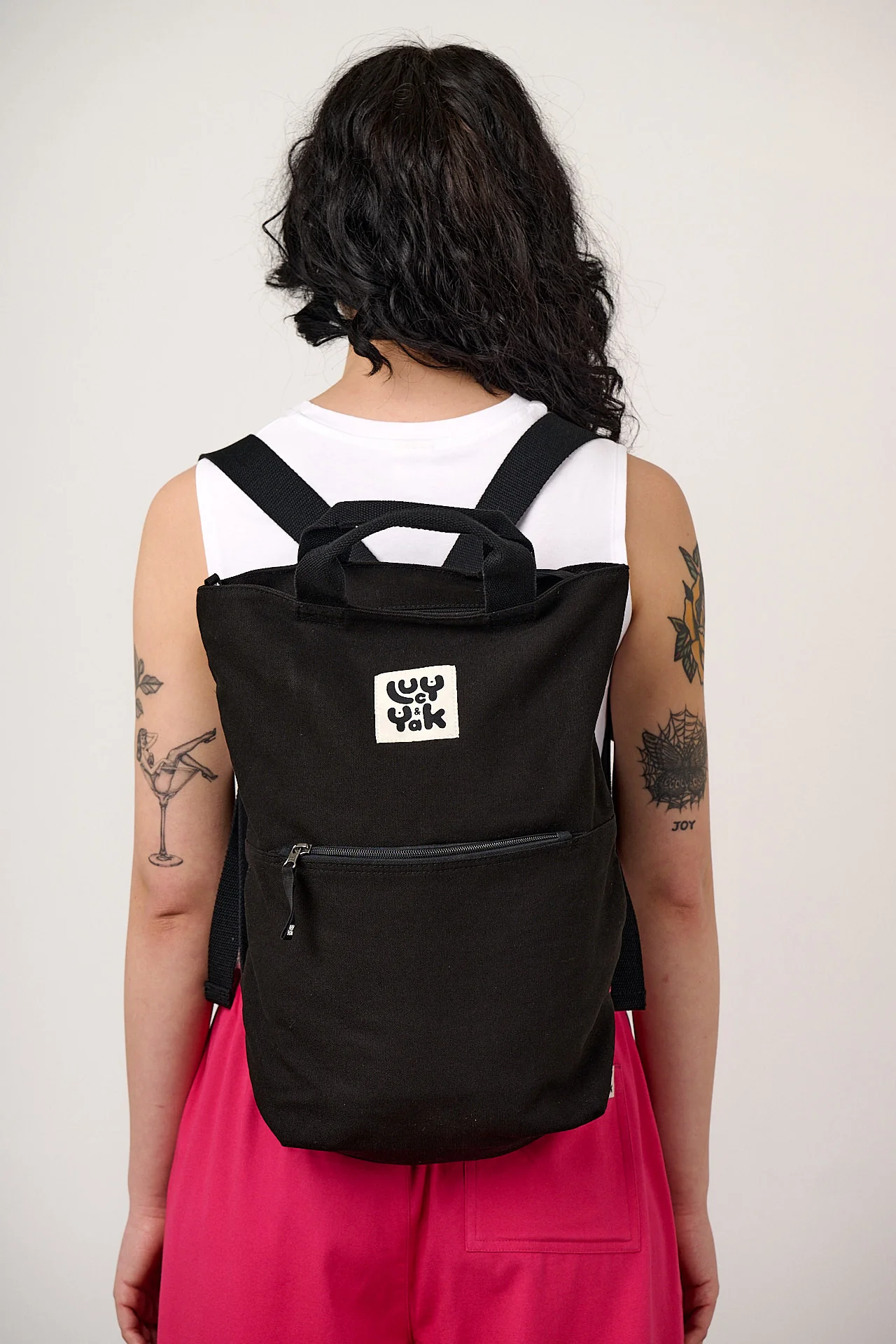Dylan - Canvas Backpack in Black - Image 3