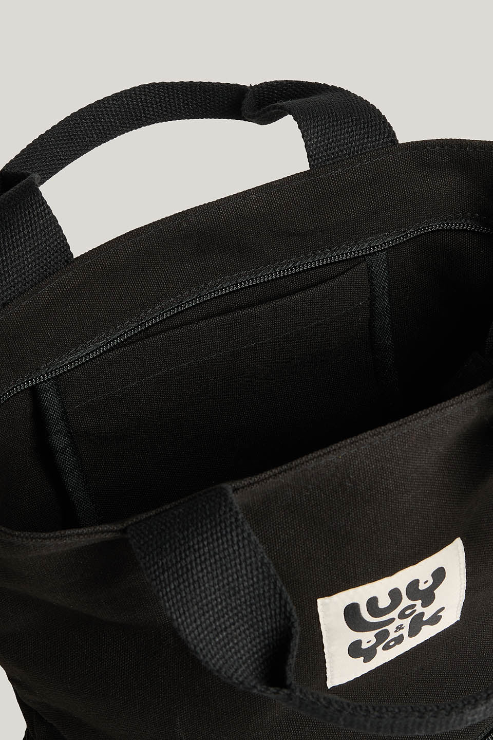 Dylan - Canvas Backpack in Black - Image 5