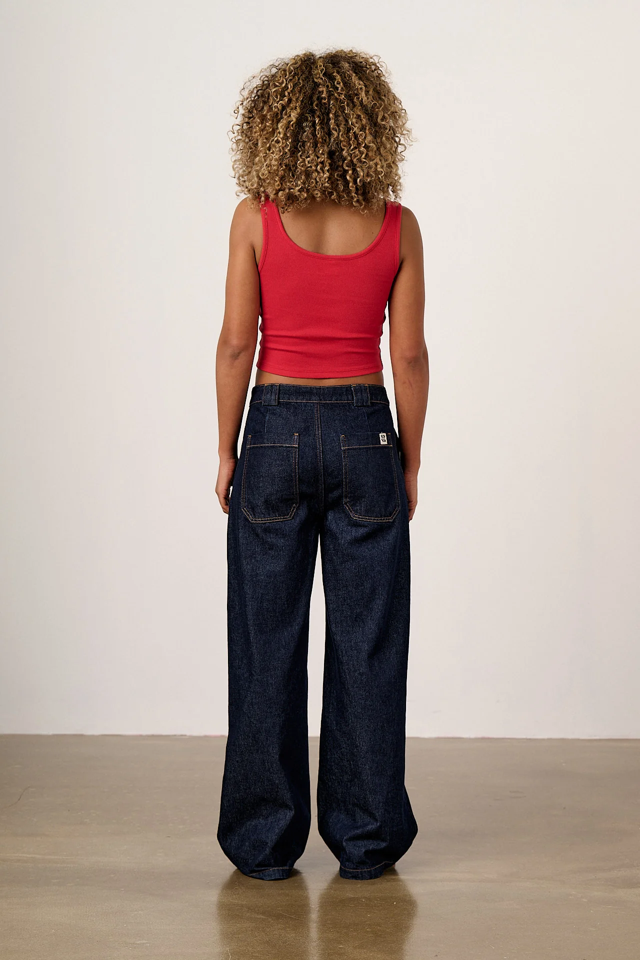Eden - Cotton Vest in Red - Image 5