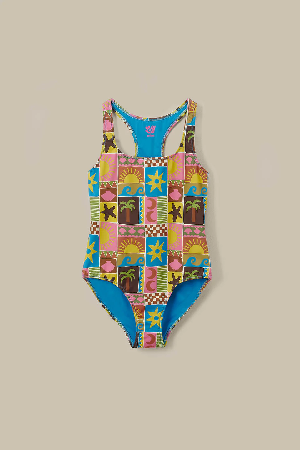 Elena - Swimsuit in Coastal Tile - Image 10
