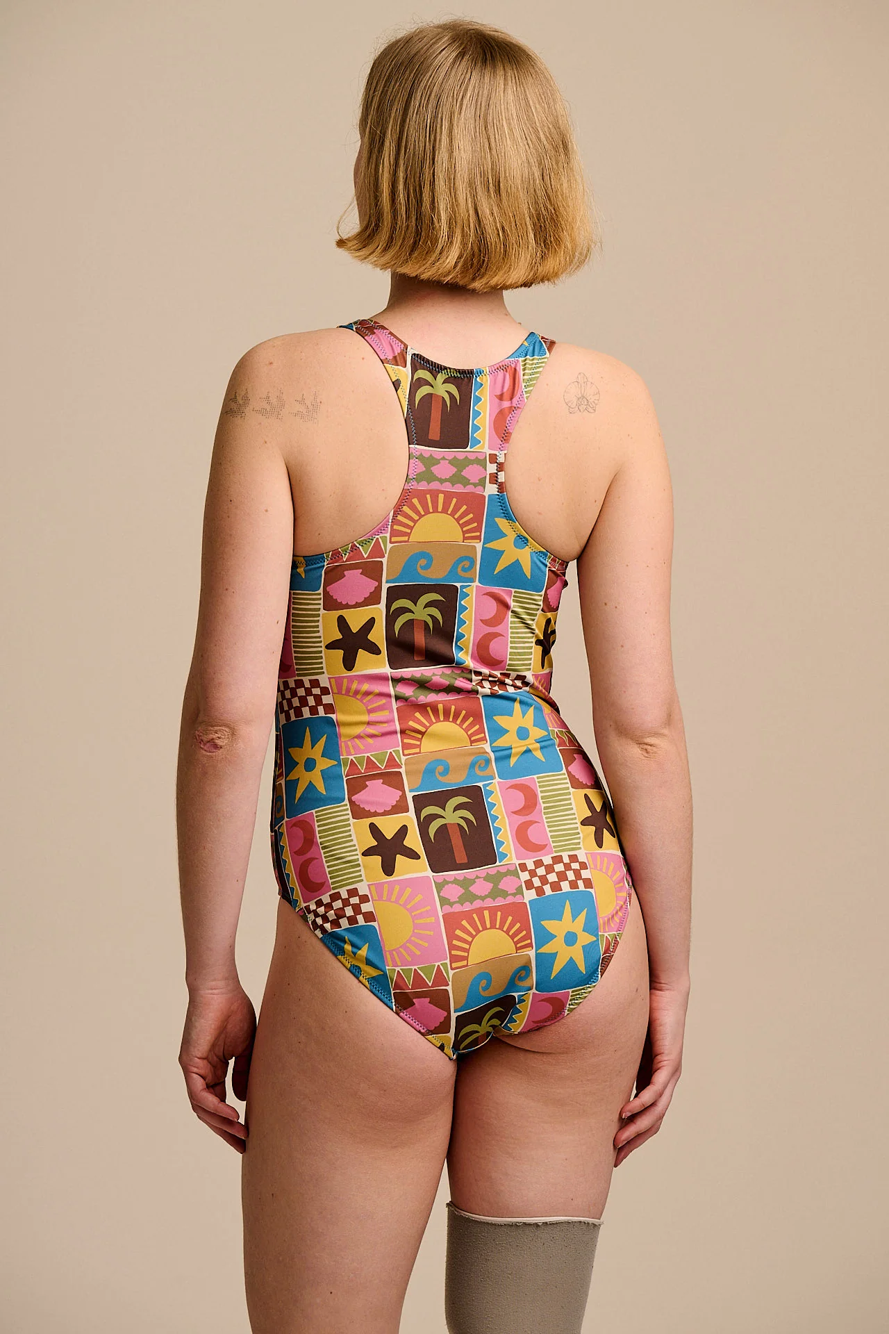 Elena - Swimsuit in Coastal Tile - Image 8