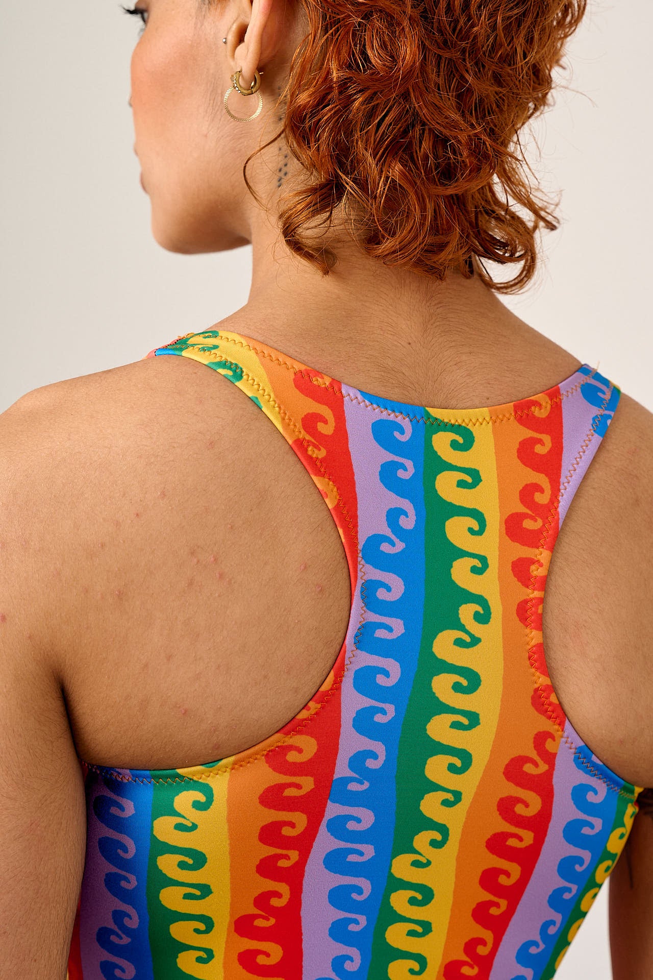 Elena - Swimsuit in Rainbow Wave - Image 3