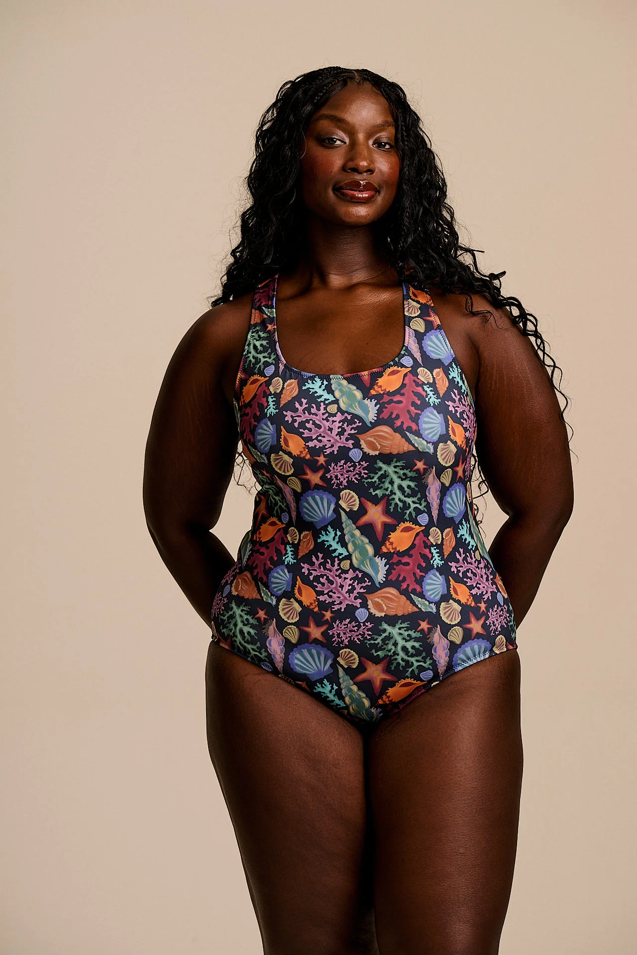 Elena - Swimsuit in Shell Print - Image 2