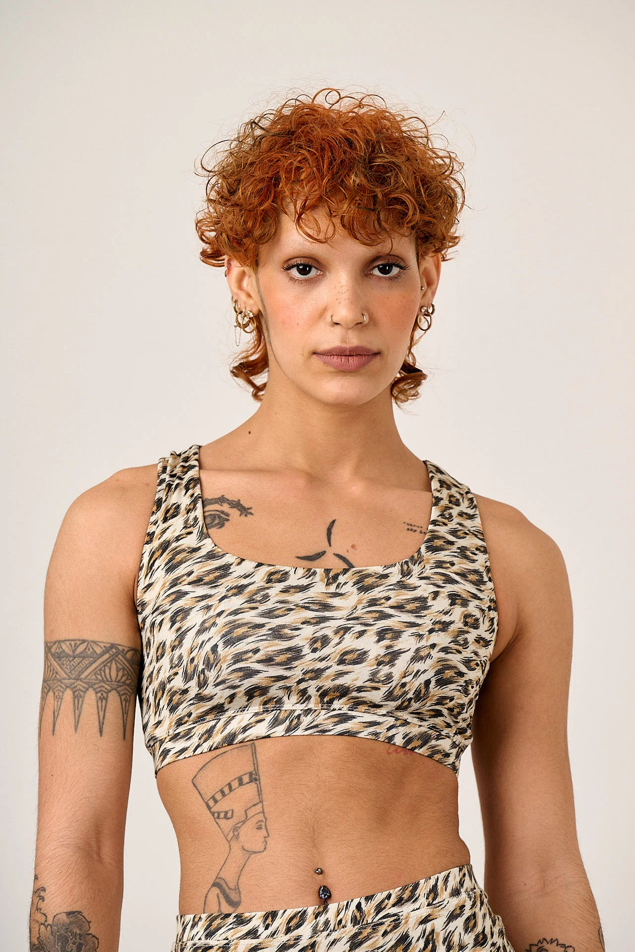 Emil - Viscose Crop Top in Leo Swirl - Image 2