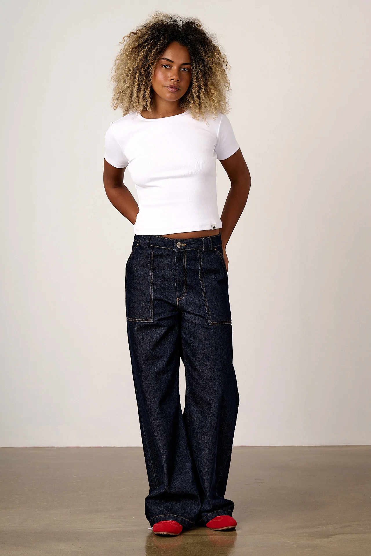 Gracie - Cotton T-Shirt in White - Image 3