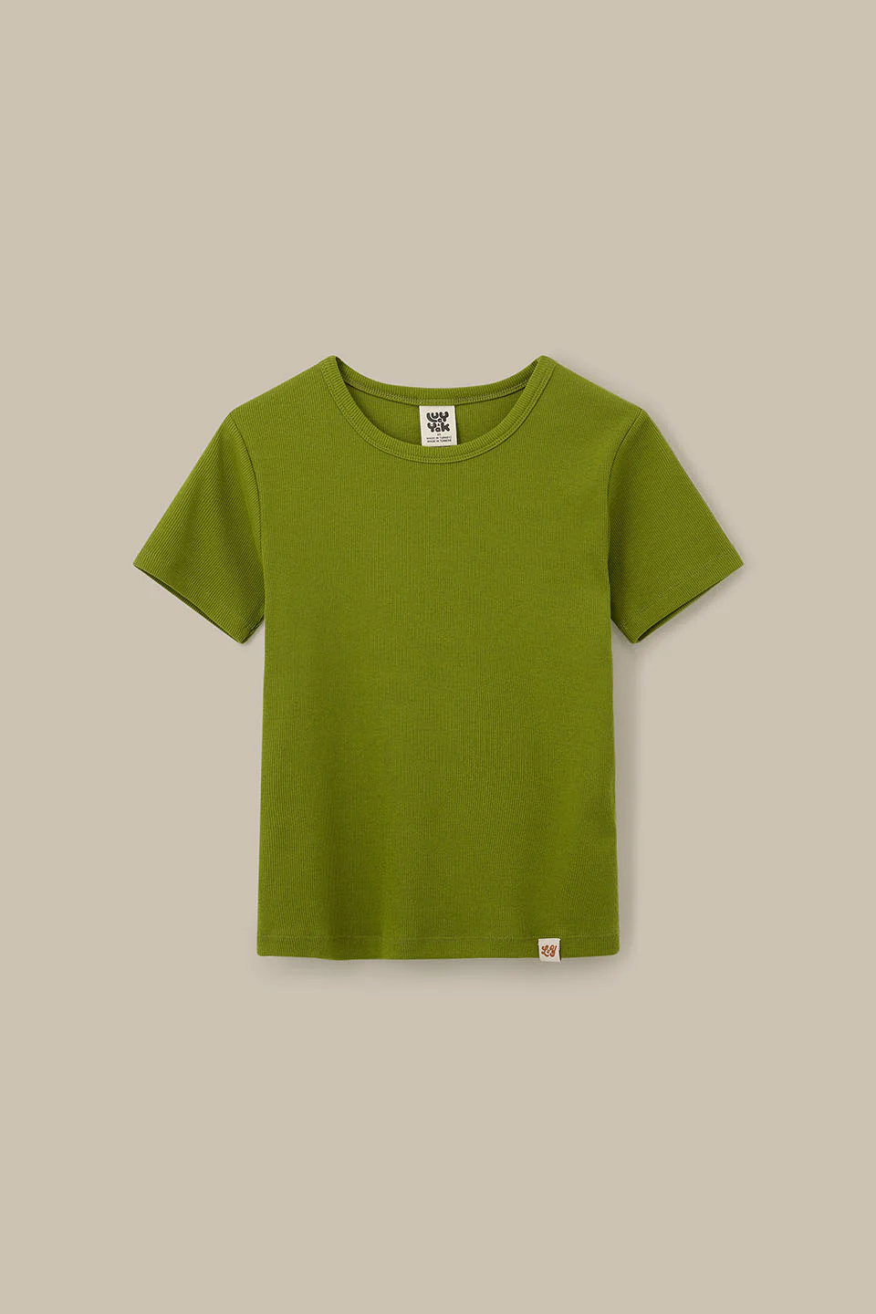 Gracie - Cotton T-Shirt in Cypress Green - Image 4