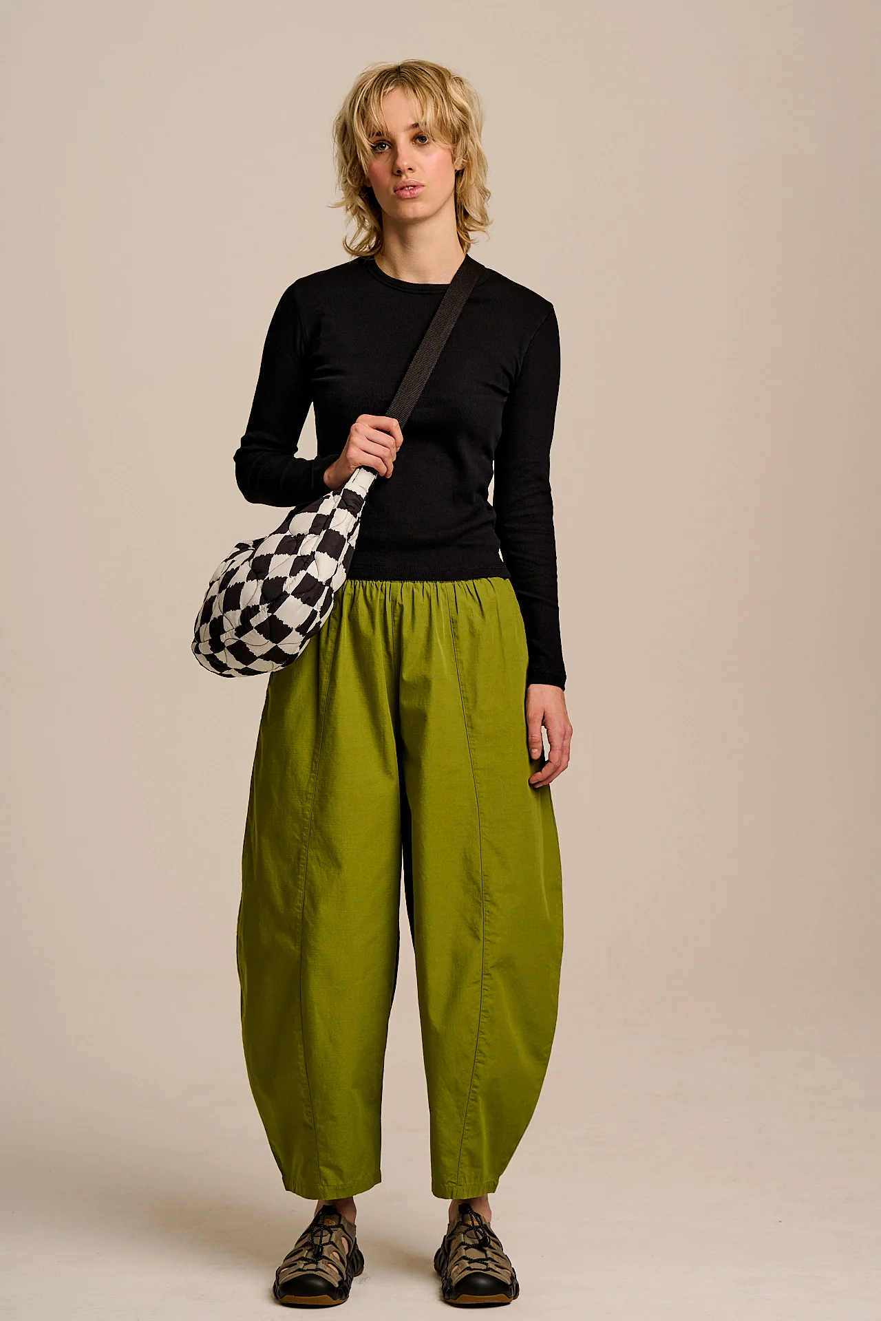 Grayson - Long Sleeve Cotton Jersey Top in Black - Image 6
