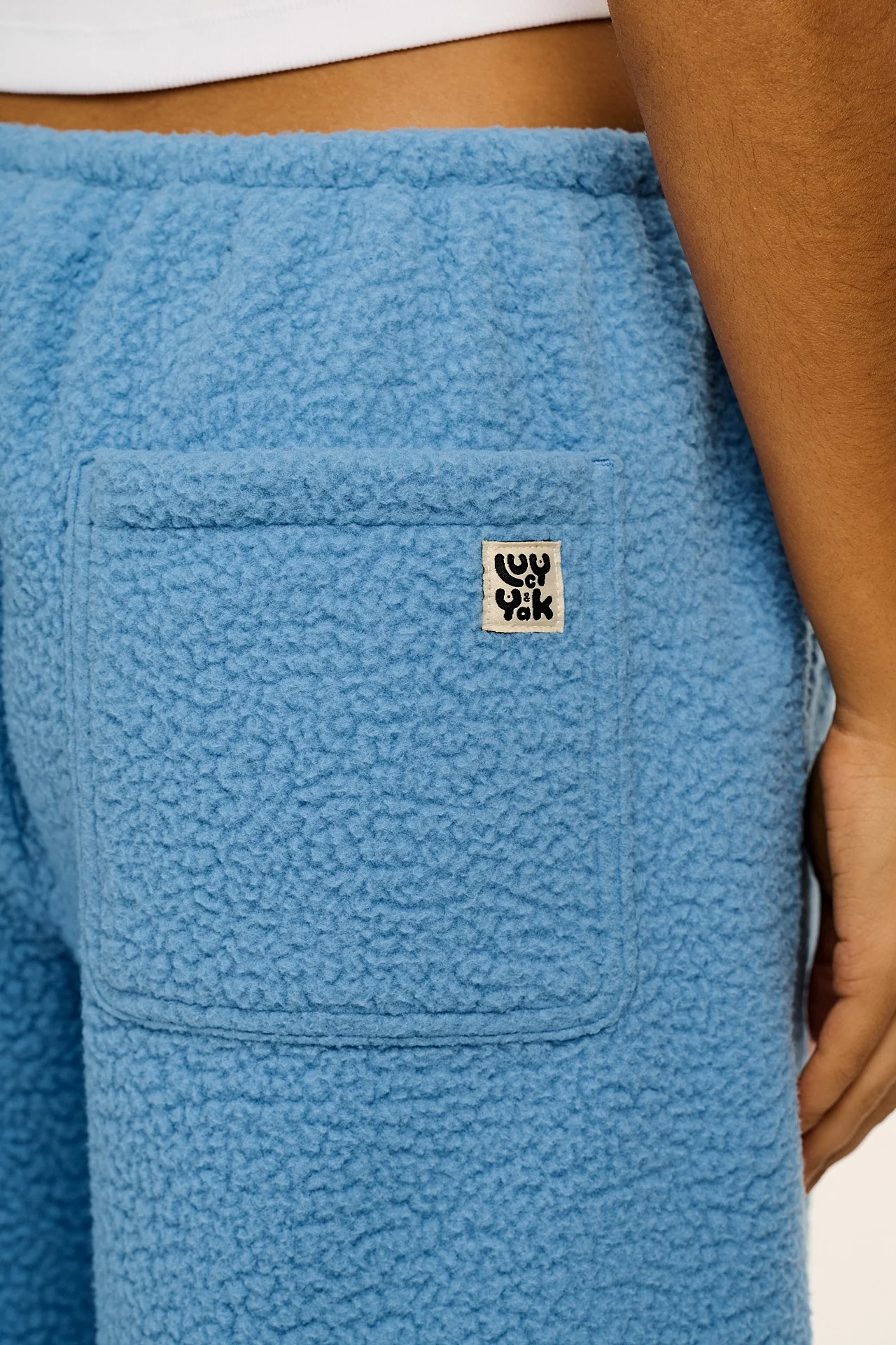 Hana - Polar Fleece Jogger in Sky Blue - Image 3