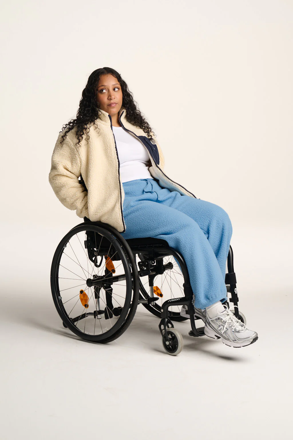 Hana - Polar Fleece Jogger in Sky Blue - Image 5