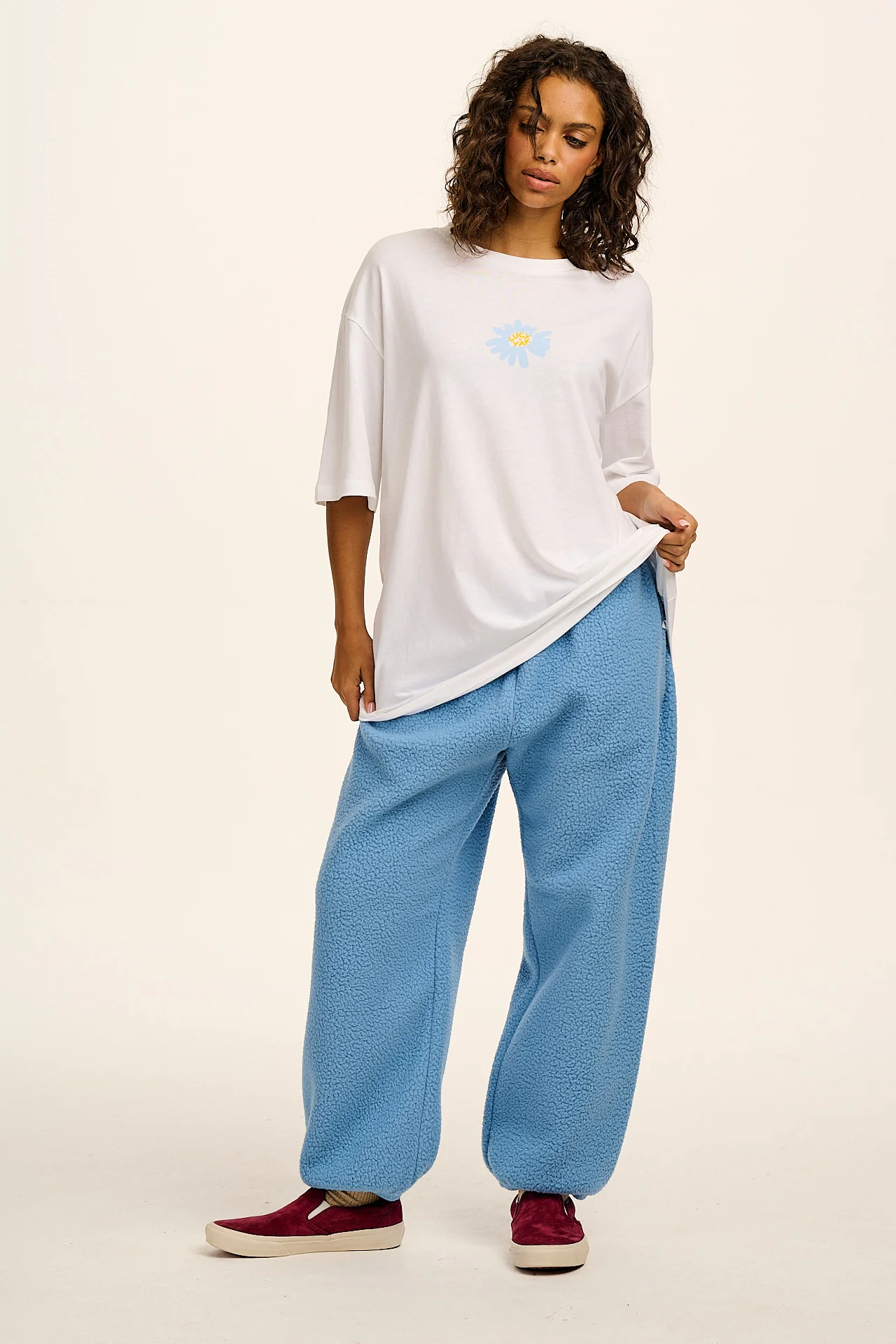 Hana - Polar Fleece Jogger in Sky Blue - Image 7
