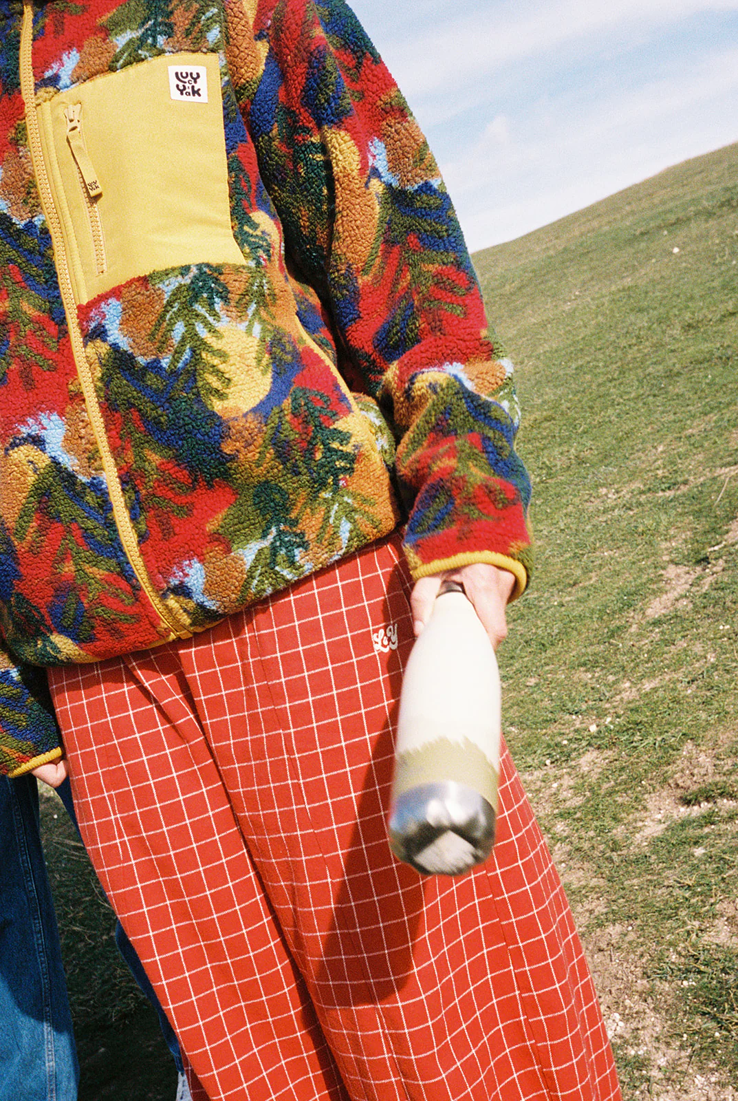 Harper - Borg Fleece Jacket in Alpine Trees - Image 4