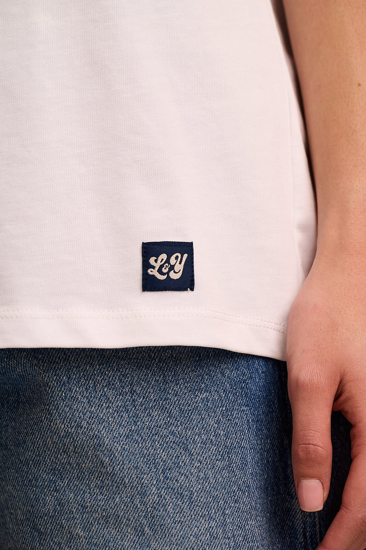 Inessa - Cotton Cap Sleeve T-Shirt in White - Image 2
