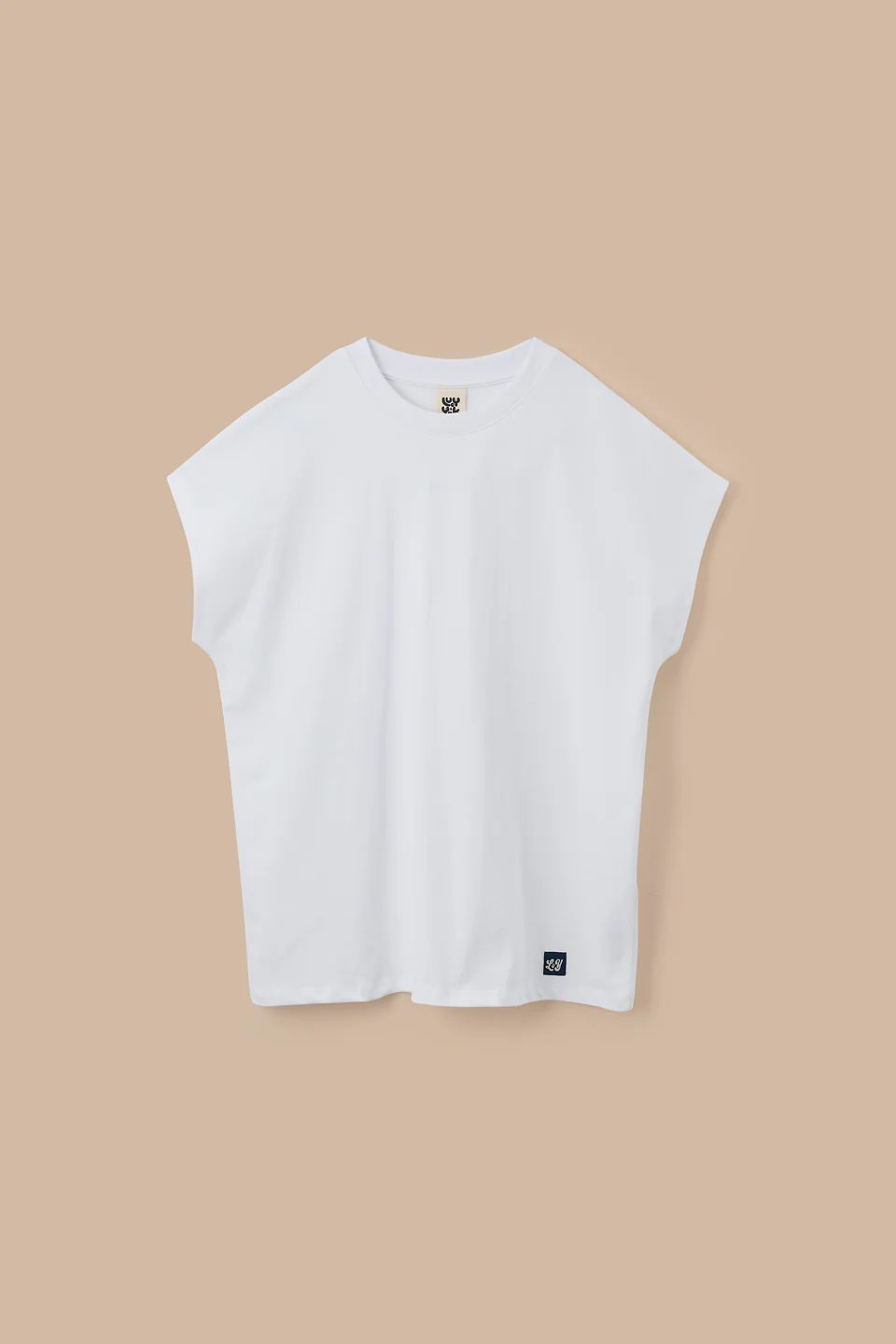 Inessa - Cotton Cap Sleeve T-Shirt in White - Image 6