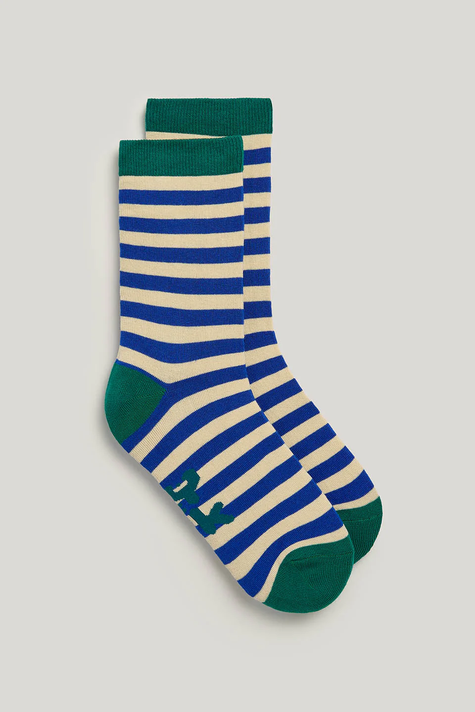 JoJo - Cotton Socks in Dazzling Blue Stripe - Image 2