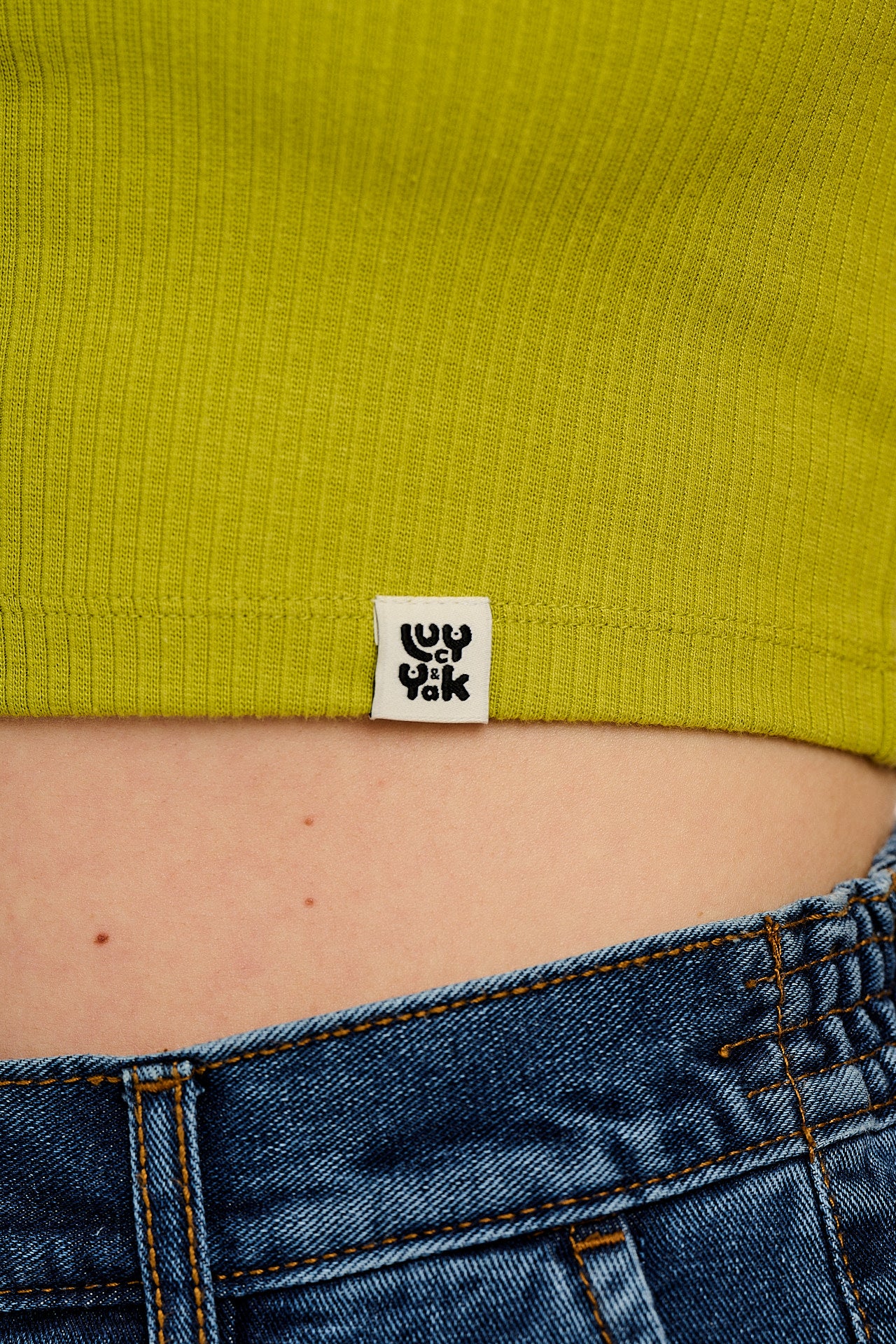 Josy - Vest Top in Apple Green - Image 3