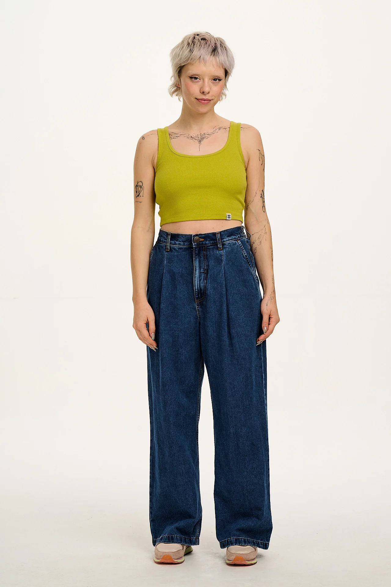 Josy - Vest Top in Apple Green - Image 4