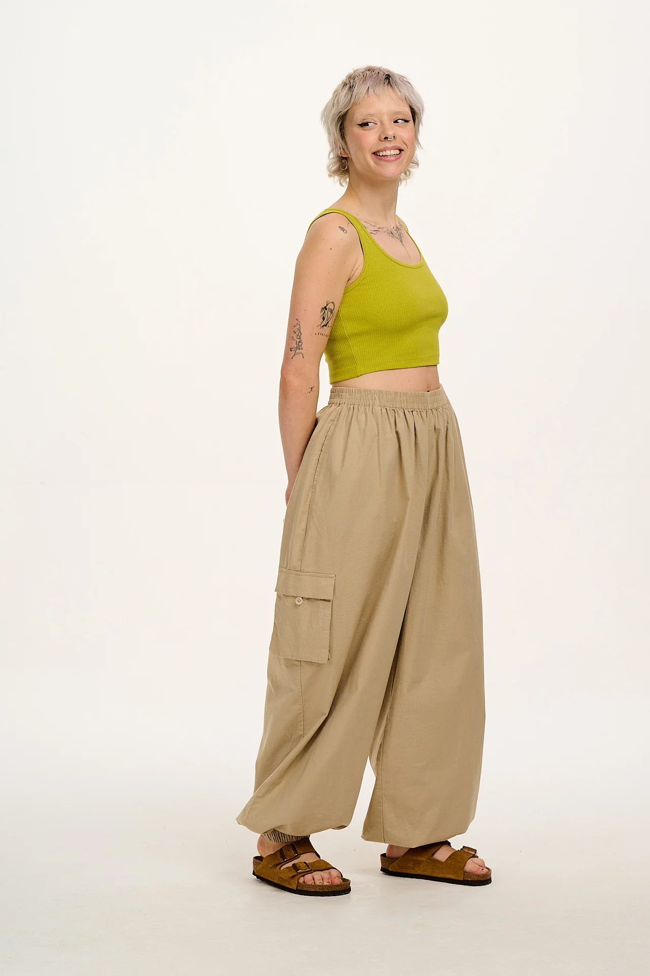 Josy - Vest Top in Apple Green - Image 6