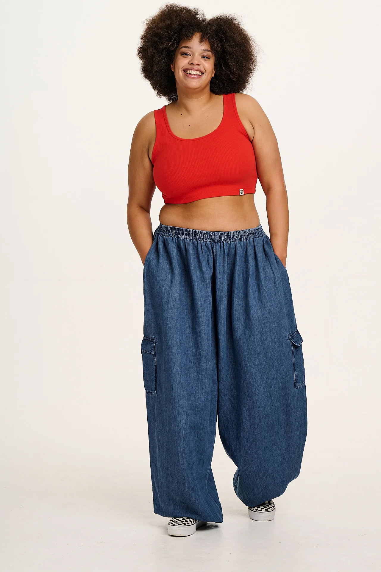 Josy - Vest Top in Cherry Red - Image 4