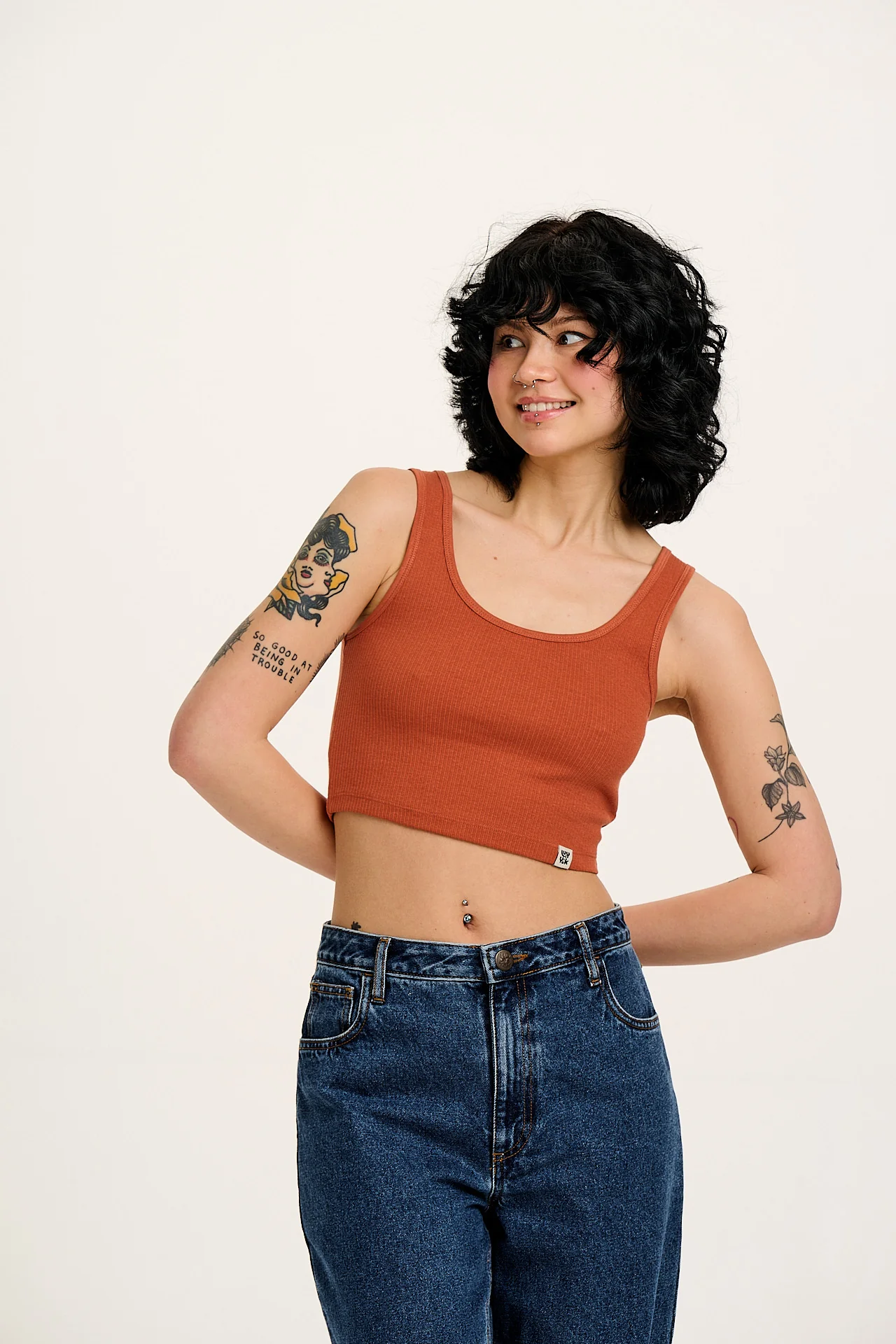 Josy - Vest Top in Terracotta - Image 4