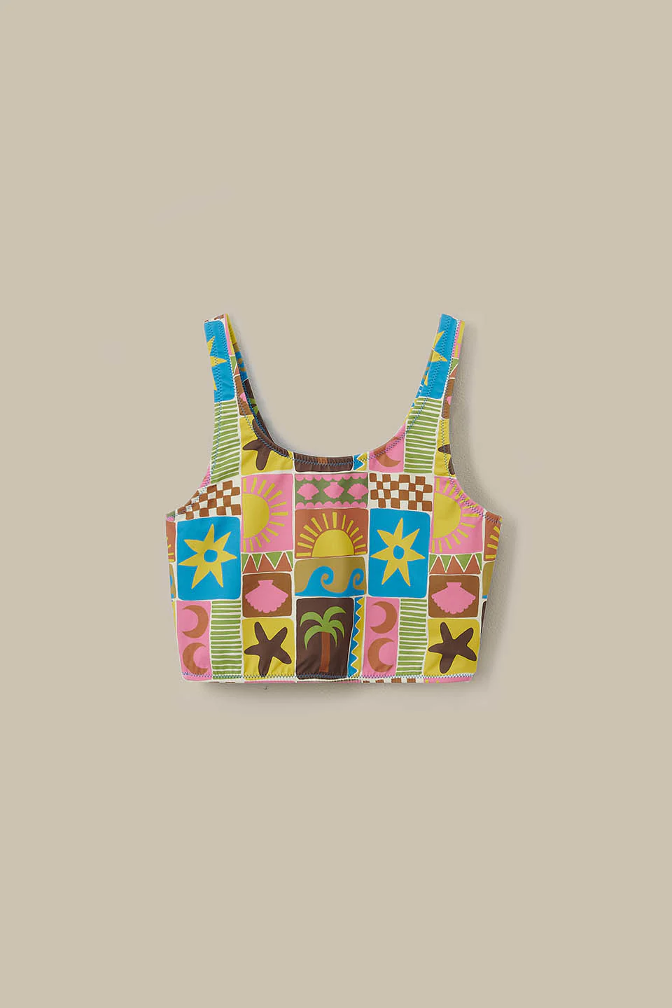 Kara - Tankini Top in Coastal Tile - Image 4