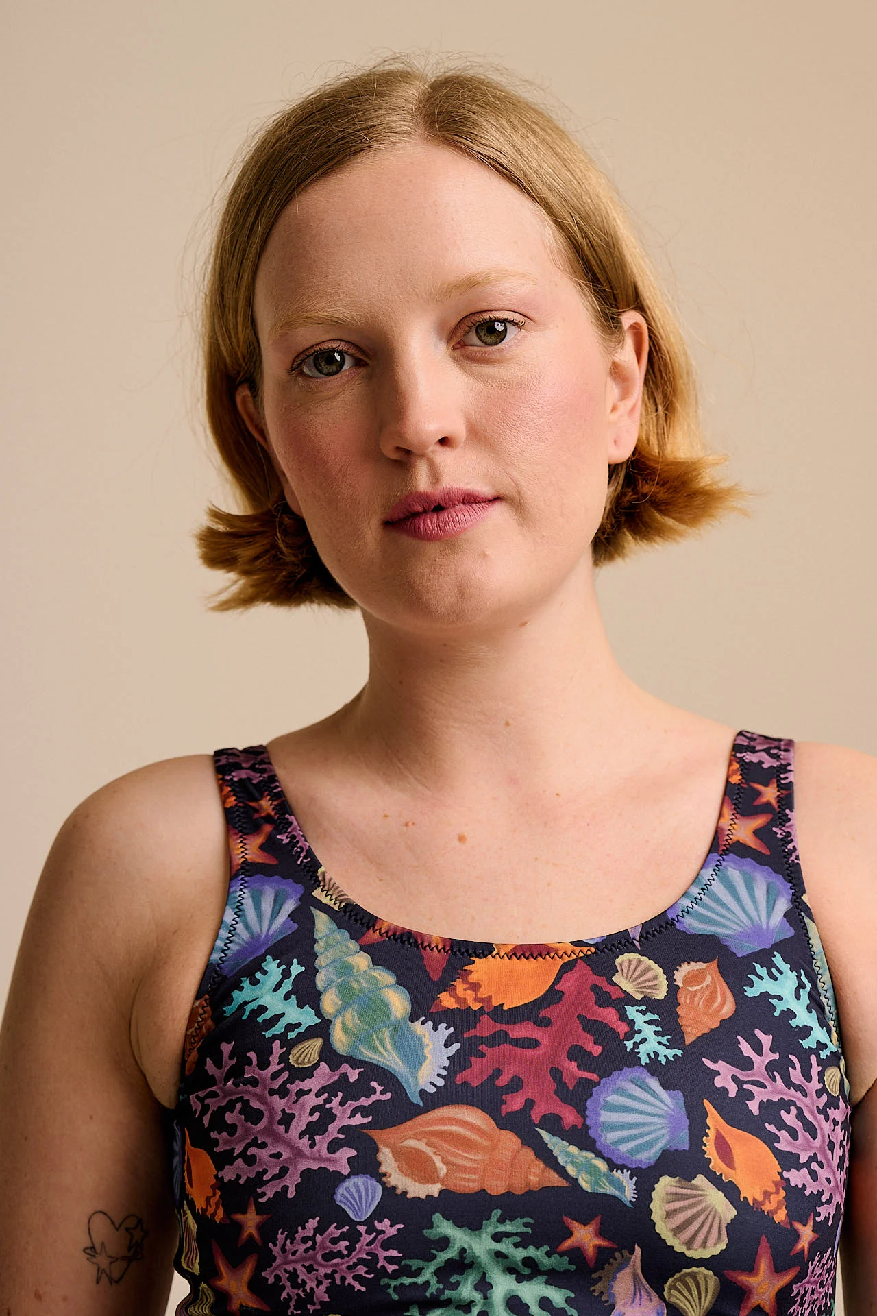 Kara - Tankini Top in Shell Print - Image 2