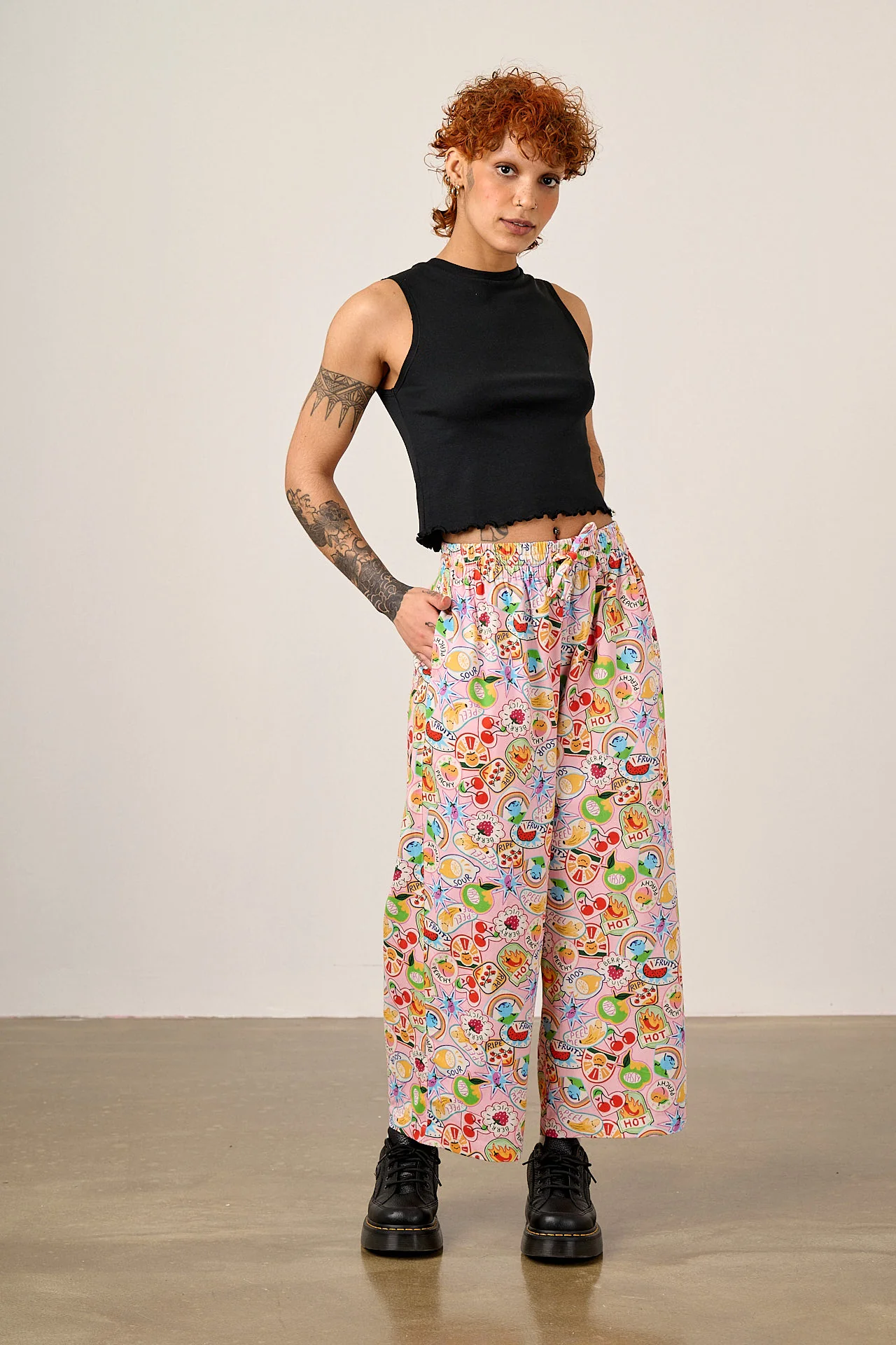 L.E Chuck - Cotton Trousers in Pink Brooke Hornsby & Yak - Image 4
