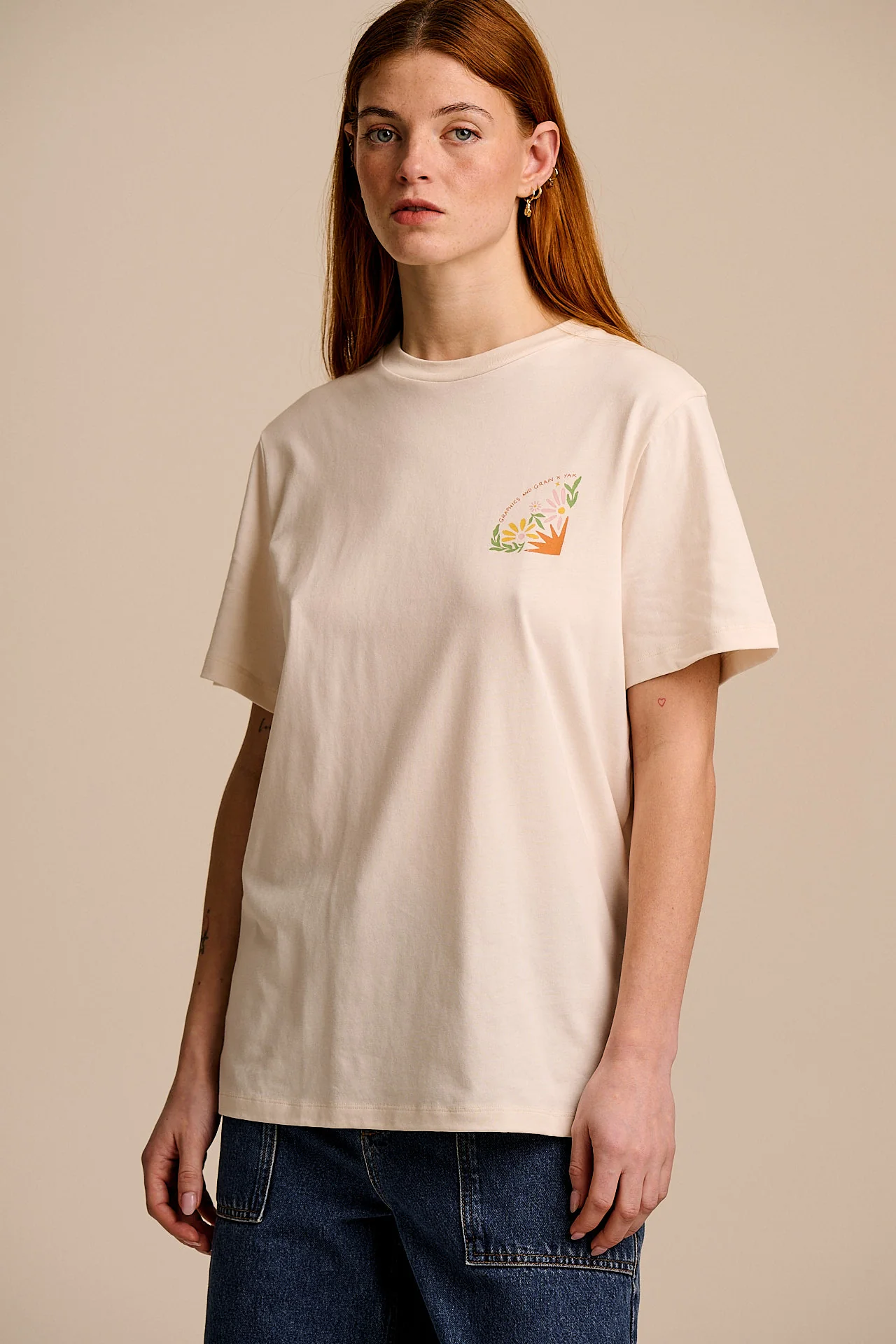 L.E Denver - Cotton T-Shirt in Graphics and Grain Artist & Yak - Image 3