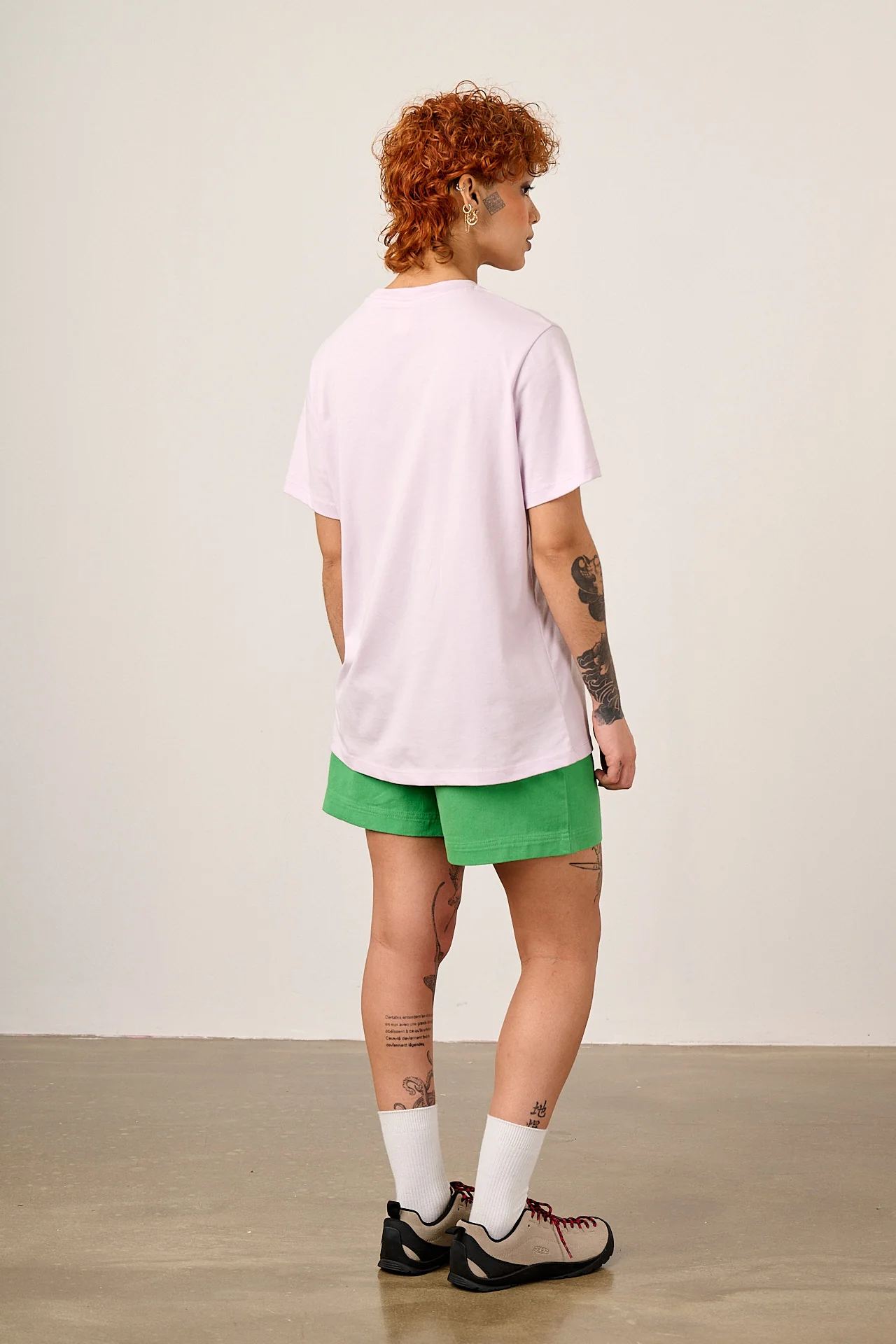 L.E Denver - Cotton T-Shirt in Arthouse & Yak: Lilac Fantasy Animals - Image 6