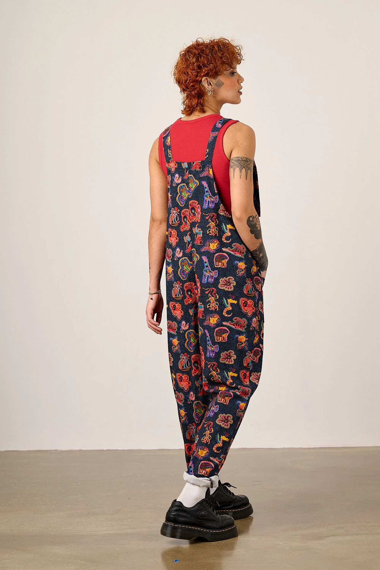 L.E Original - Cotton Dungarees in Black Arthouse & Yak - Image 11