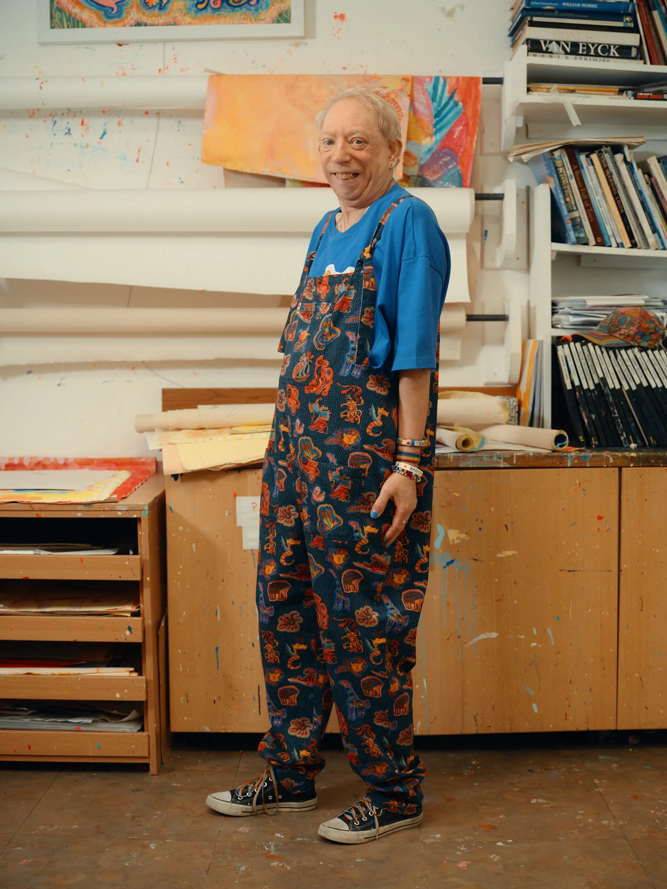 L.E Original - Cotton Dungarees in Black Arthouse & Yak - Image 4