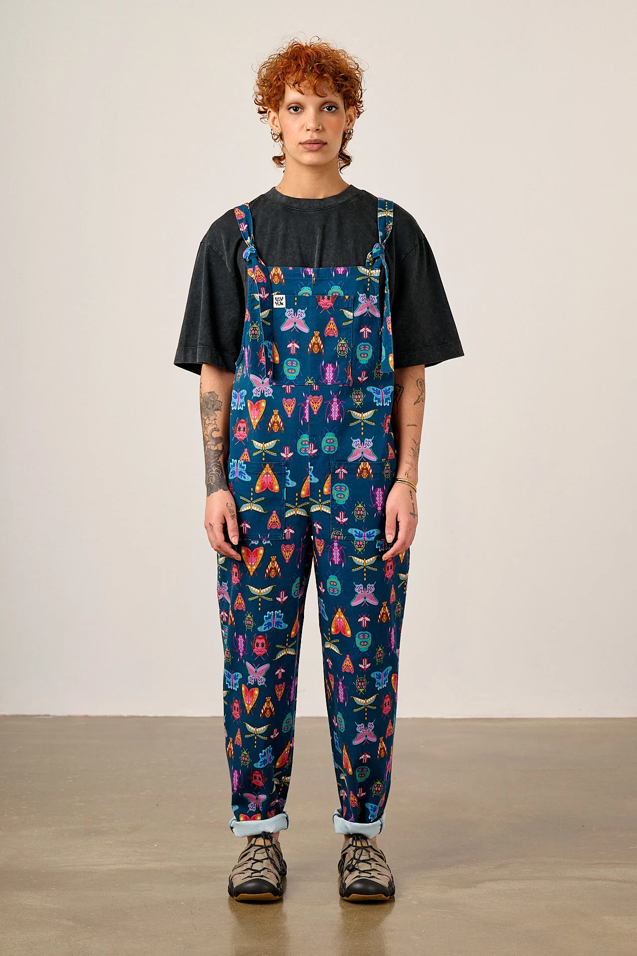 L.E Original - Cotton Dungarees In Navy Brooke Hornsby & Yak - Image 3