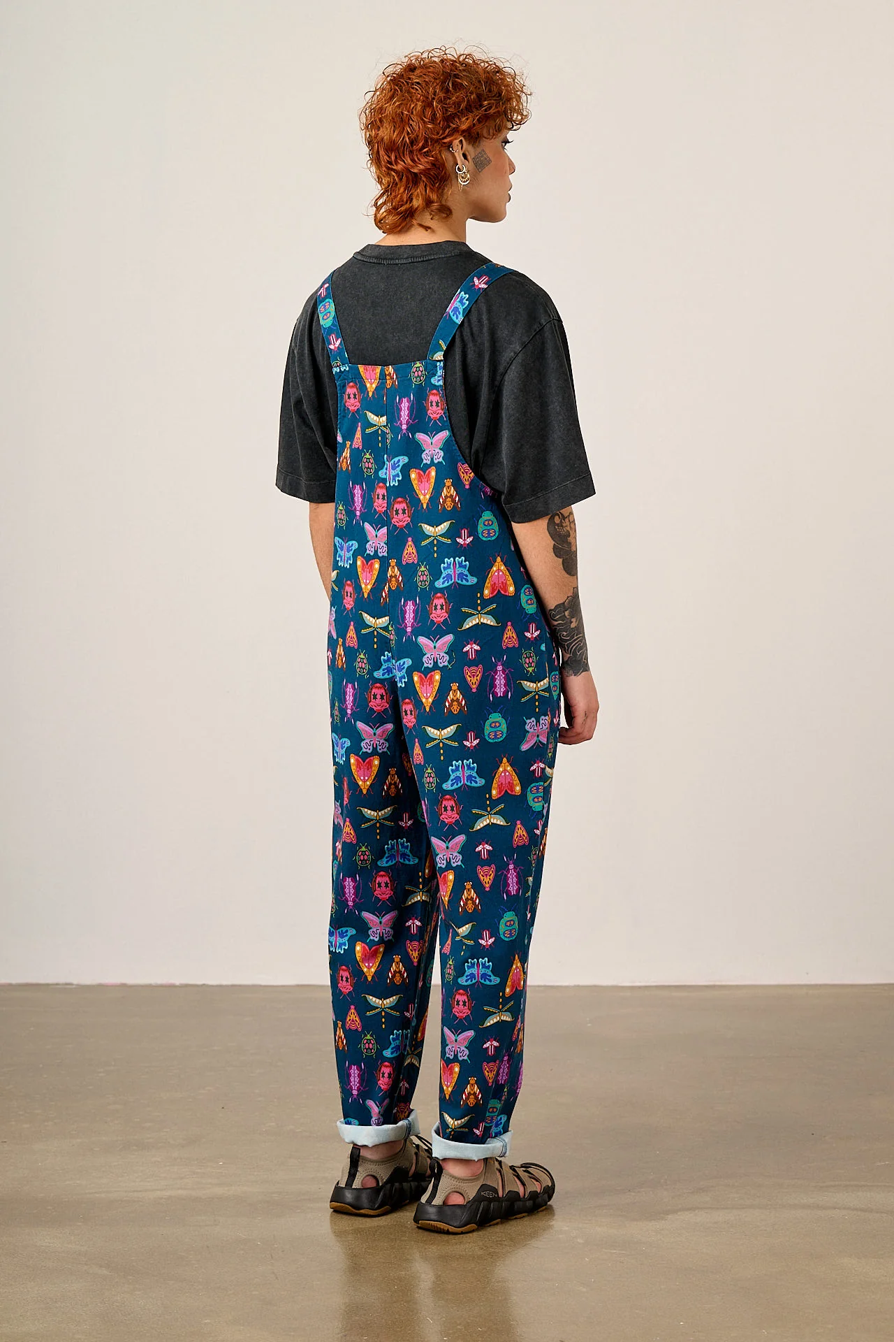 L.E Original - Cotton Dungarees In Navy Brooke Hornsby & Yak - Image 5