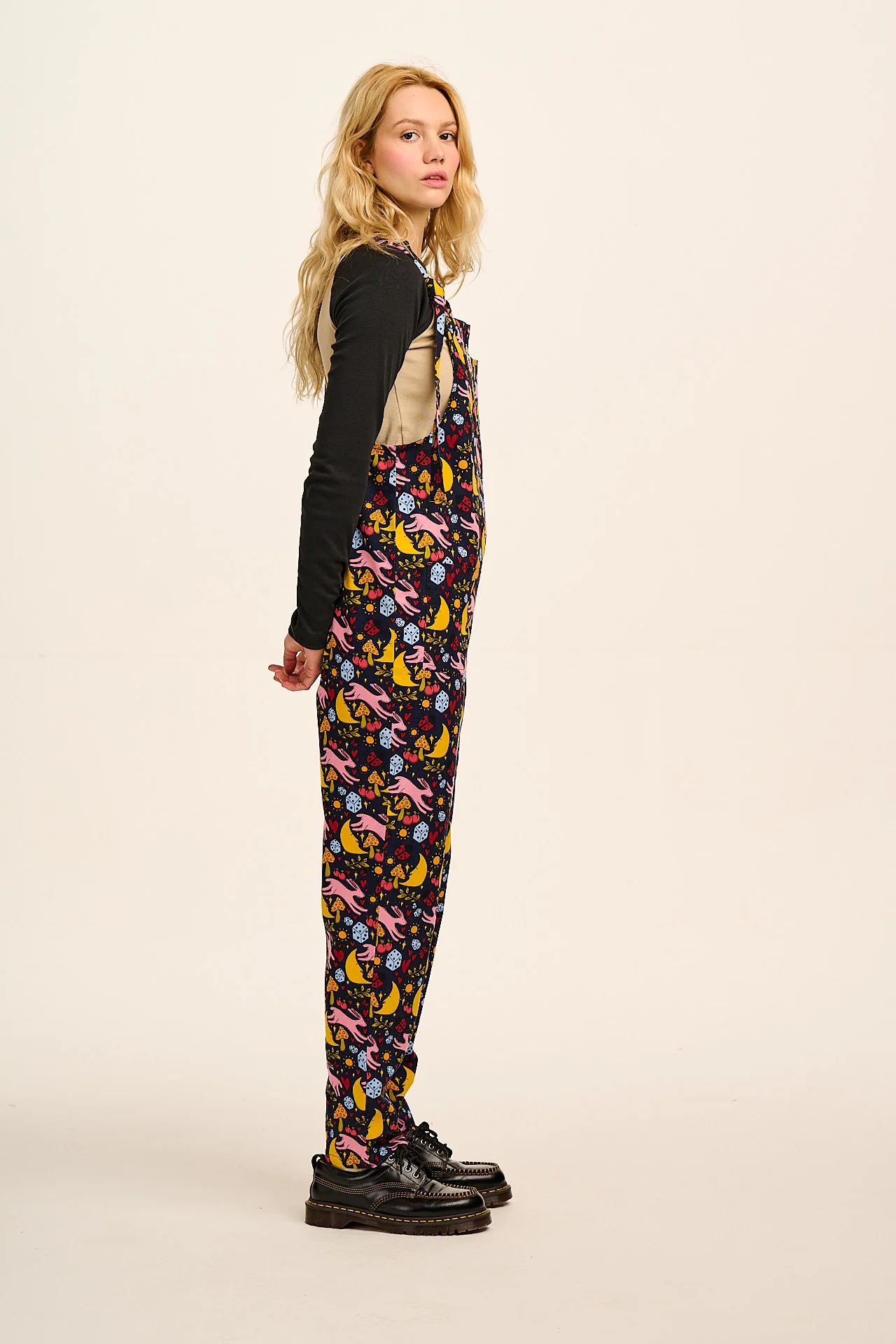L.E. Original - Cotton Dungaree in Bunnies Print - Image 4