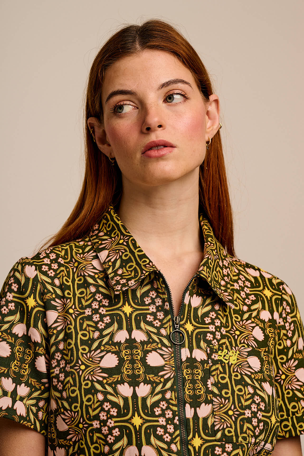 L.E Ragan - Cotton Jumpsuit in Graphics and Grain Artist & Yak - Image 3