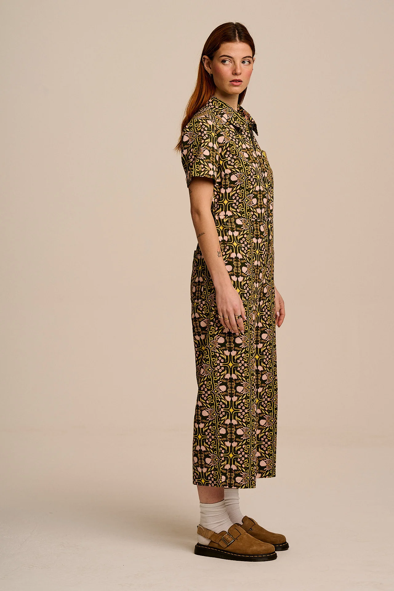 L.E Ragan - Cotton Jumpsuit in Graphics and Grain Artist & Yak - Image 4
