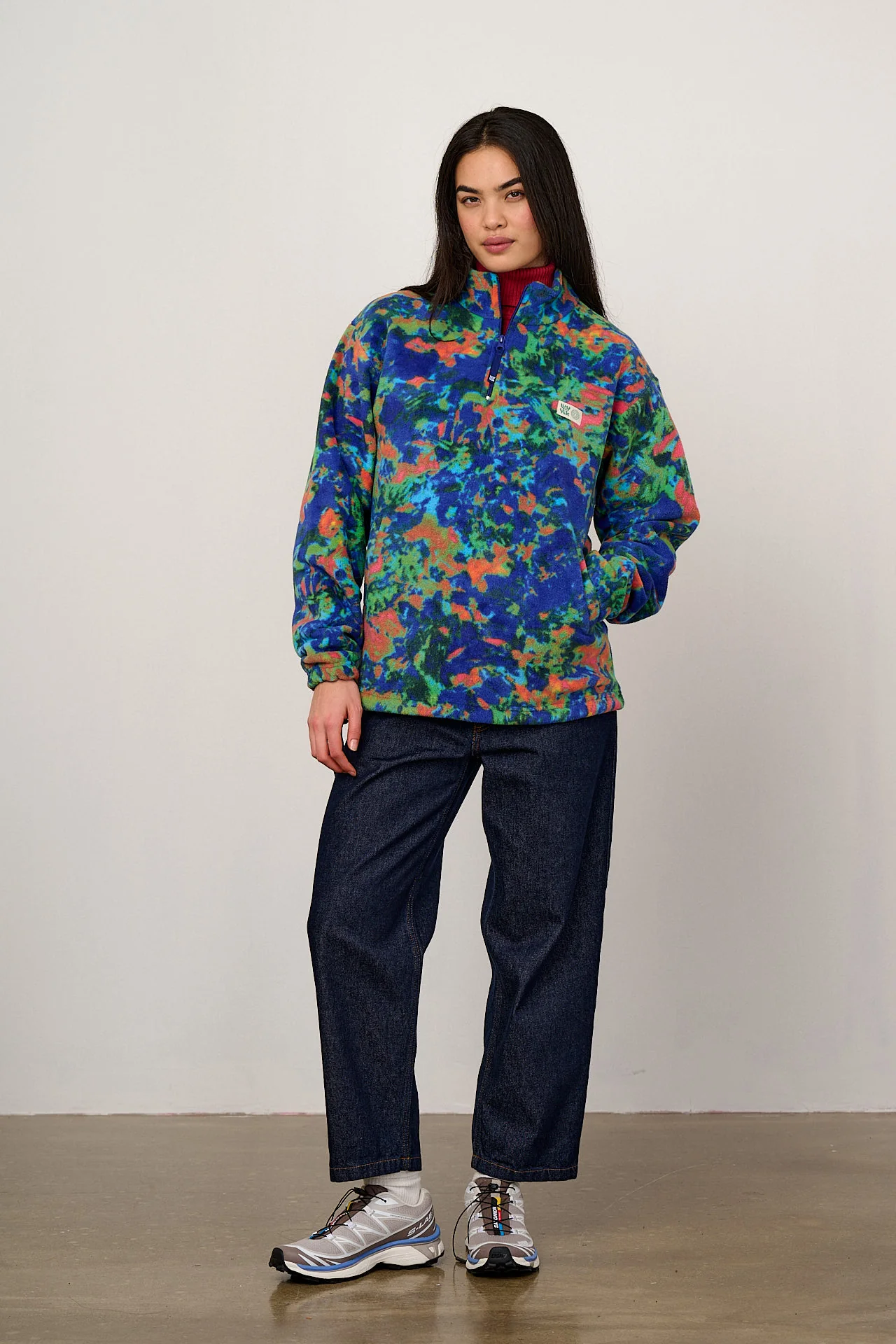 L.E. Stevie - Polar Fleece in Digital Blur Natural History Museum & Yak - Image 5