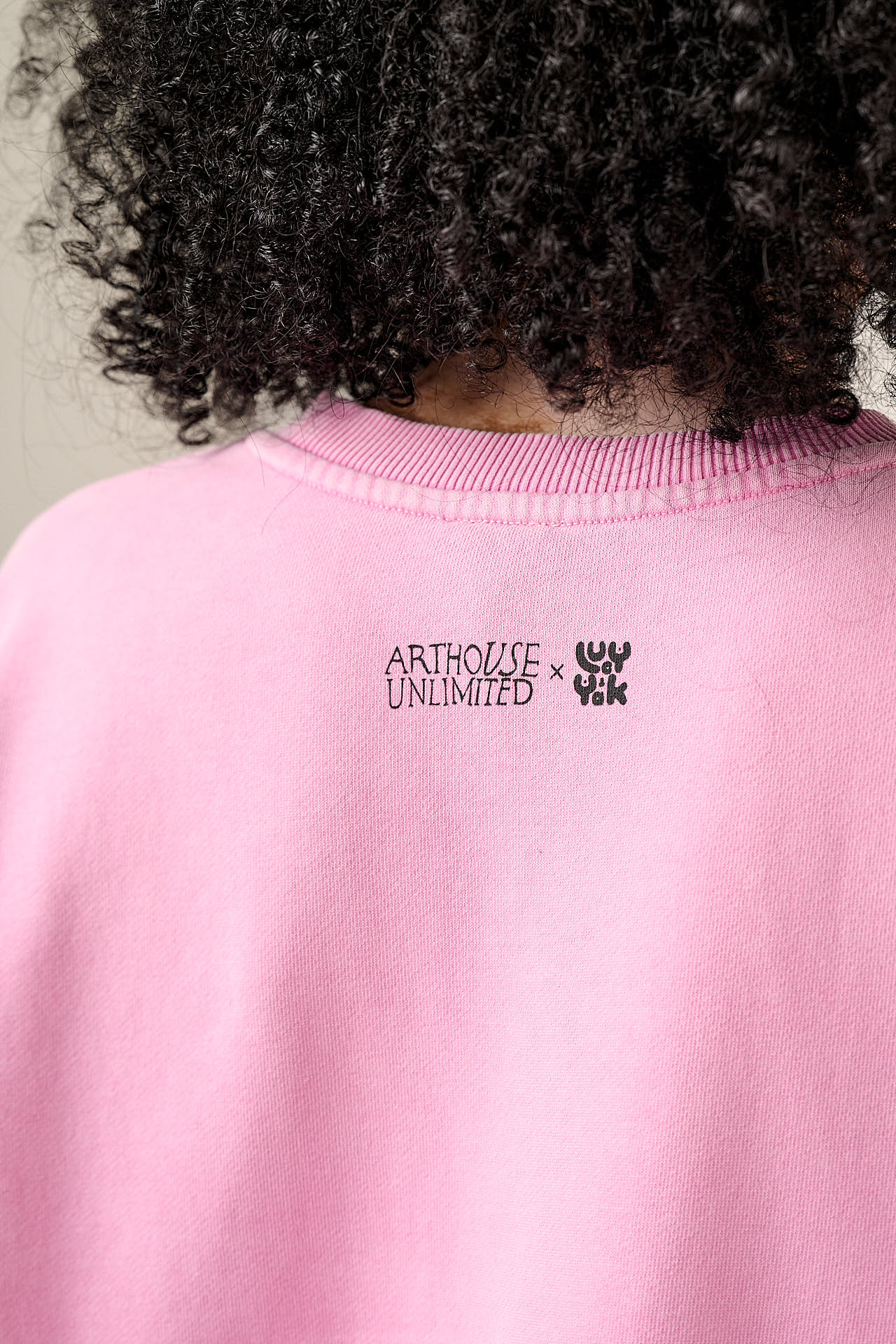 L.E Sutton -  Cotton Jersey Oversized Sweatshirt in Arthouse & Yak: Girash Print - Image 4
