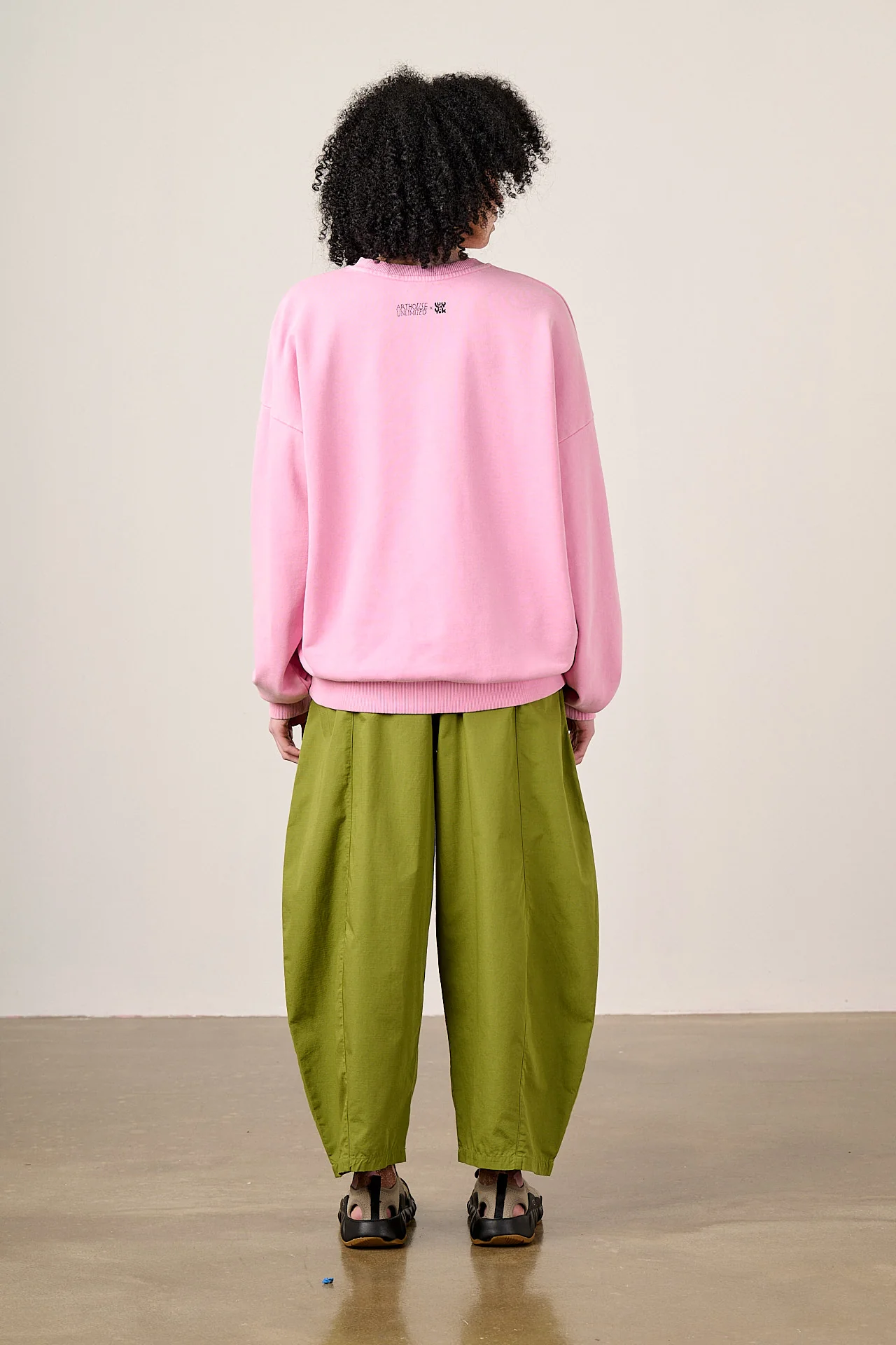 L.E Sutton -  Cotton Jersey Oversized Sweatshirt in Arthouse & Yak: Girash Print - Image 6