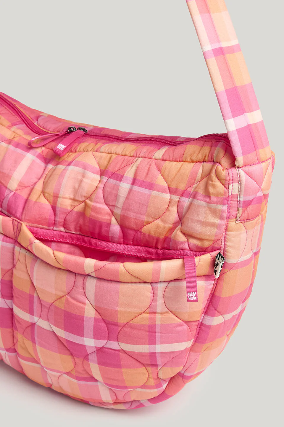 Laval - Cotton Weekend Bag in Madras Check - Image 4