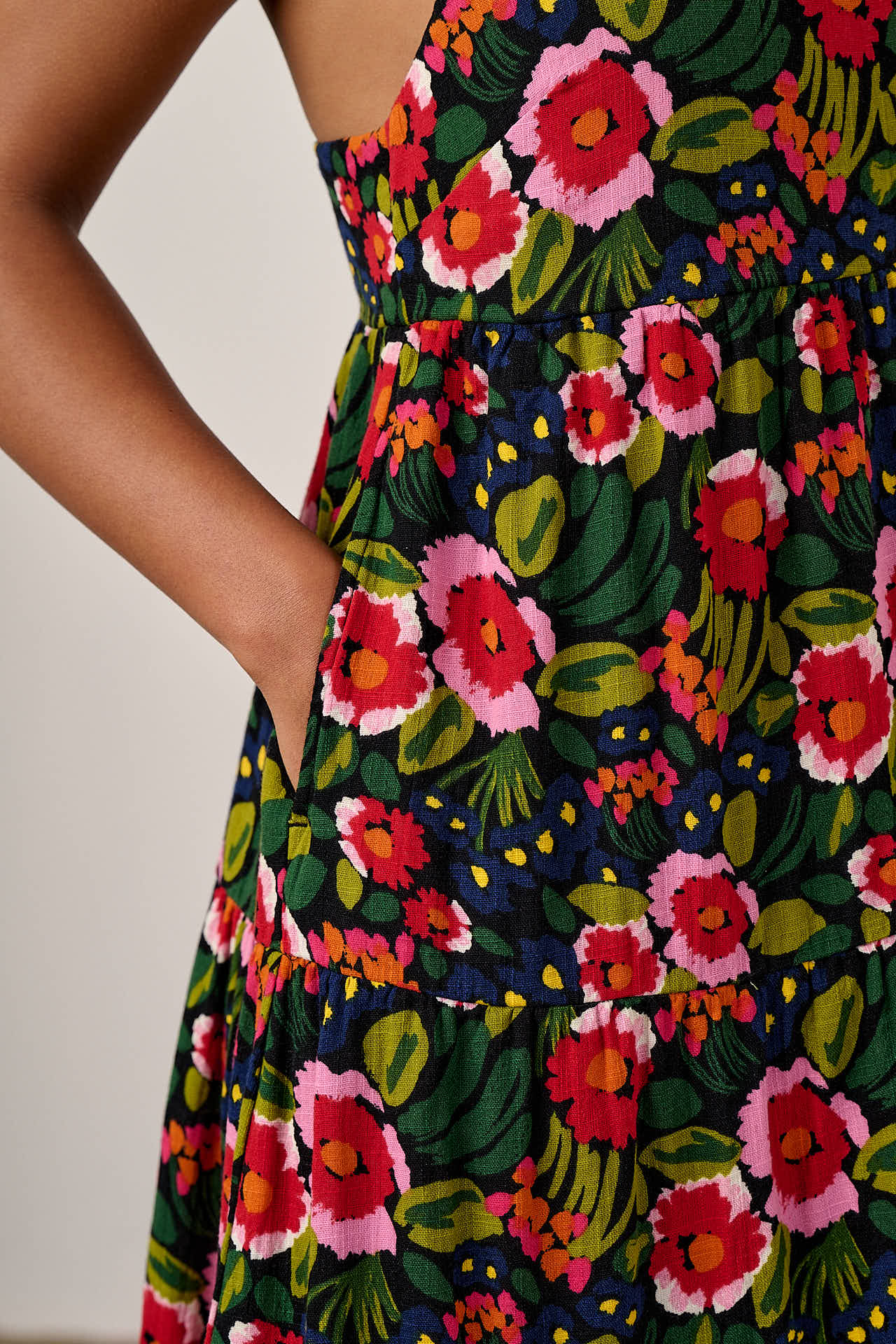 Mable - Cotton Dress in Black Marie - Image 4