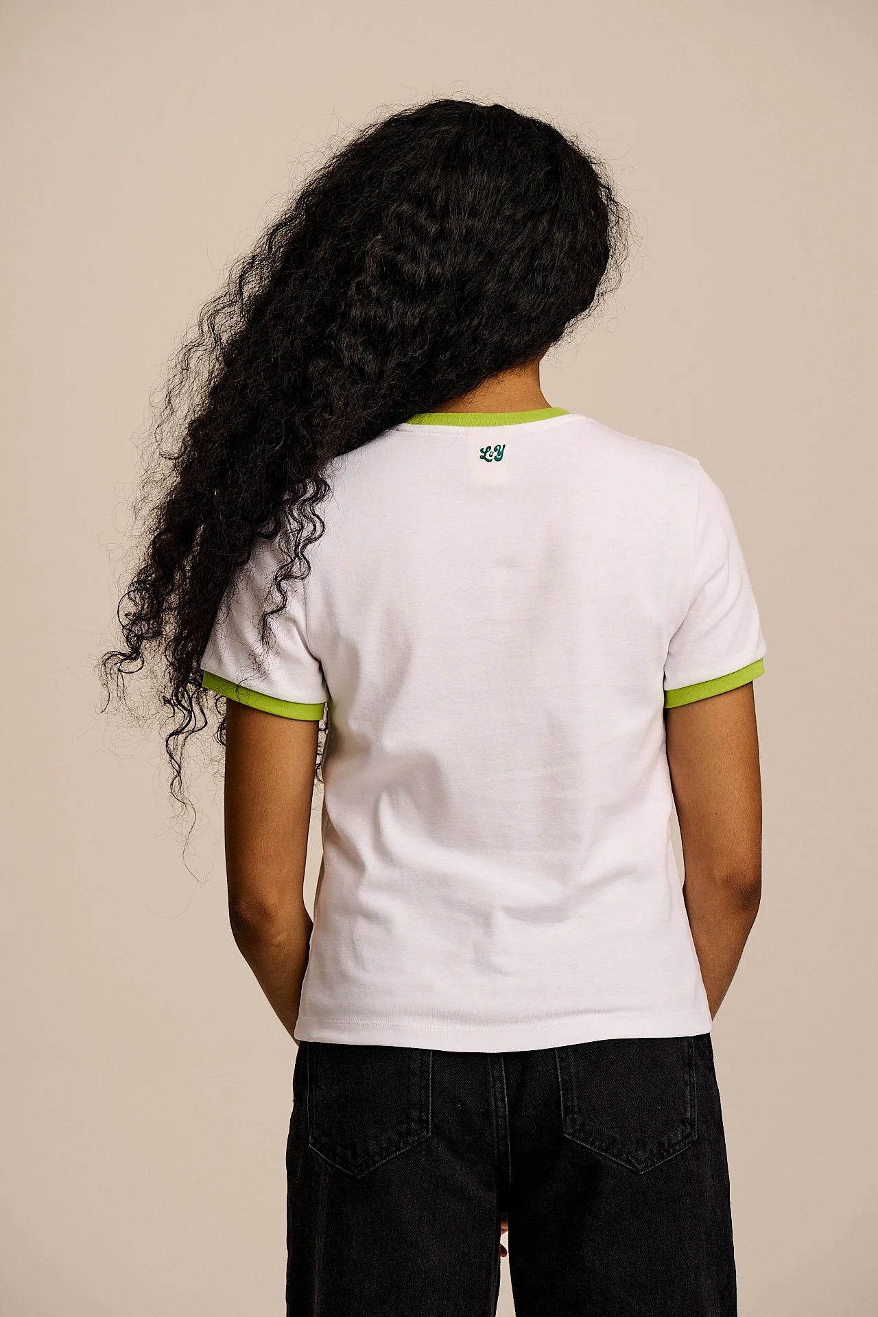 Maya - Cotton T-Shirt in Fruit & Veg Embroidery - Image 7
