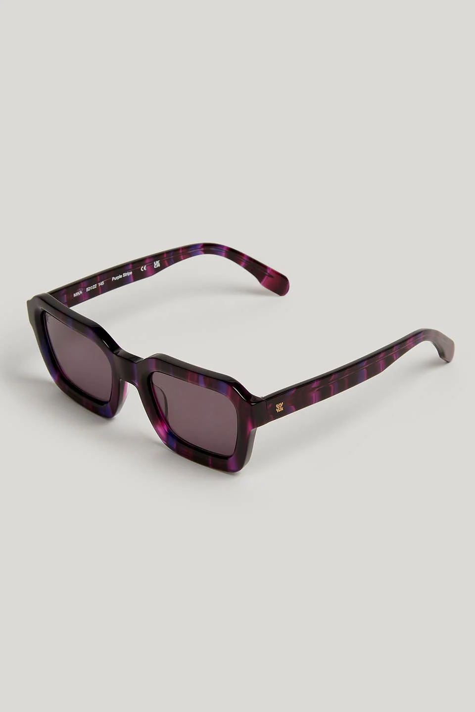 Mika - Sunglasses in Purple Stripe - Image 3